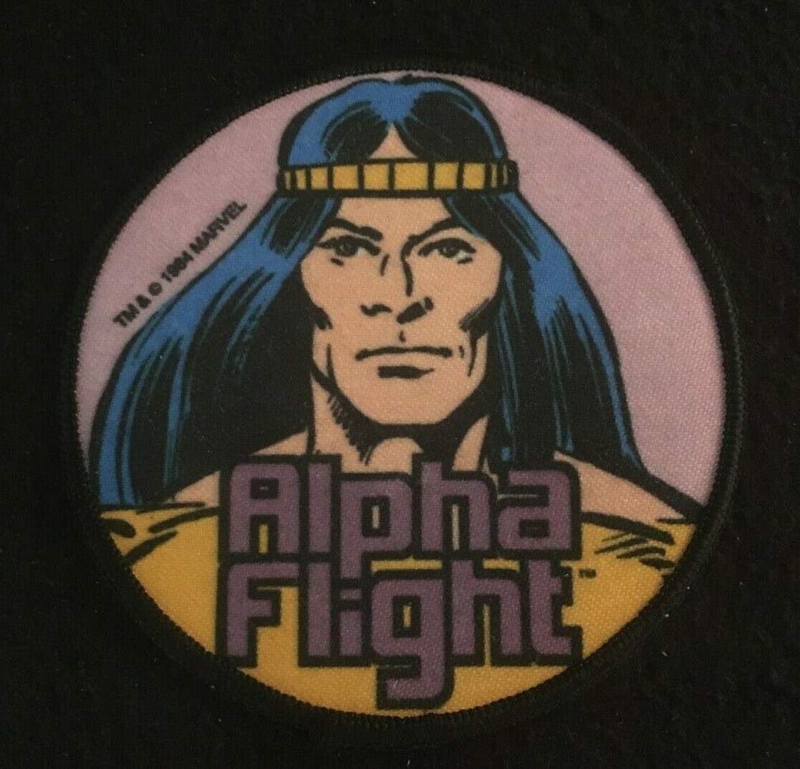 ALPHA FLIGHT/SHAMAN Marvel Patch, 1984, Unused, Nice Shape