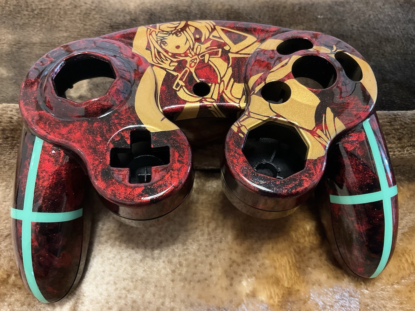 Custom Controller Paint Pyra Housing Shell Cover Nintendo GC NGC Gamecube