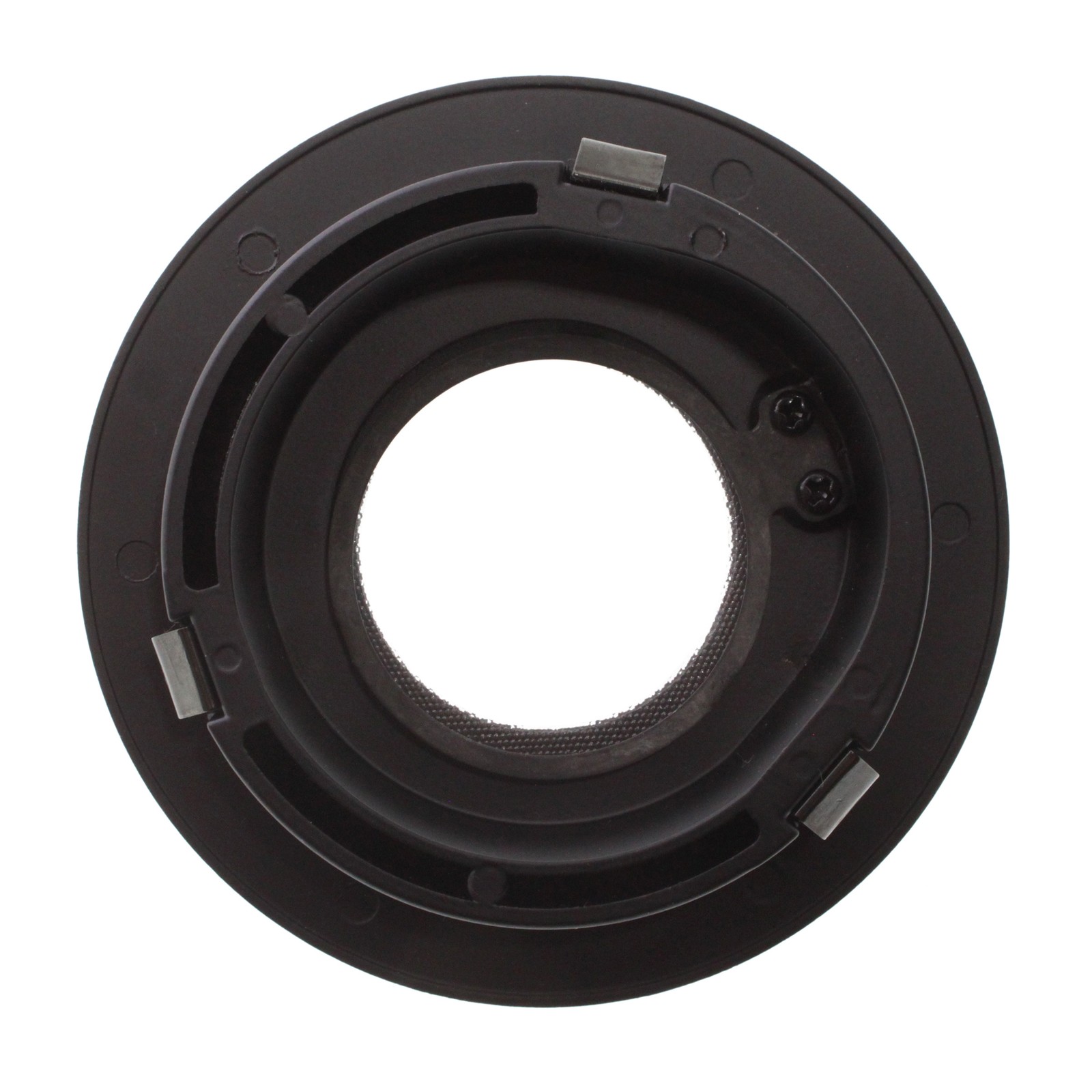 ELEMENT LIGHTING E3RFF-LB FLANGED ALUMINUM FLAT LENS TRIM, 3-INCH, BLACK