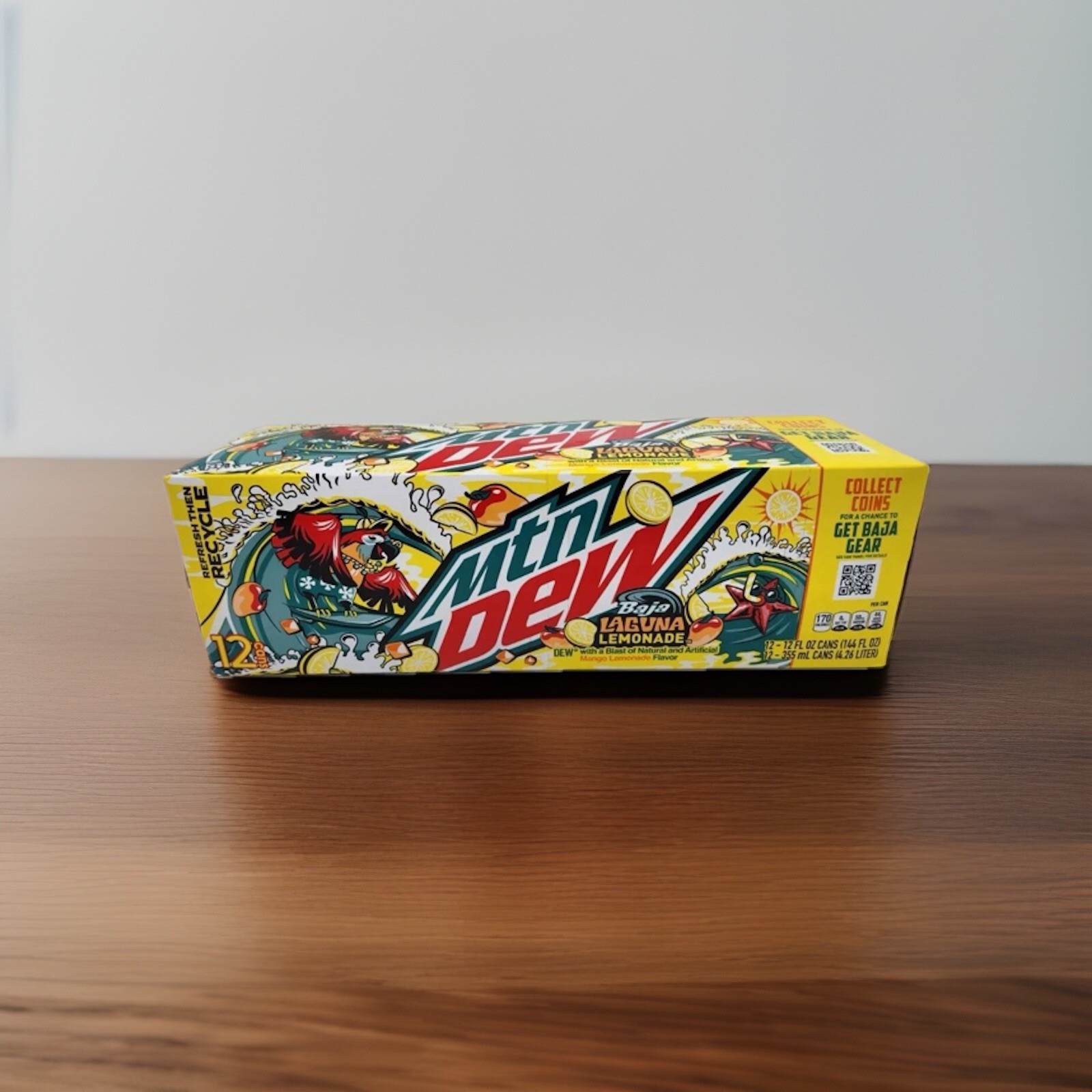 12pk Limited Mountain Dew Baja Laguna Lemonade Mango