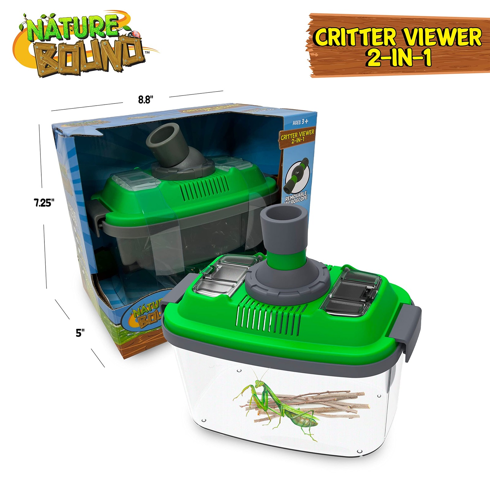 Nature Bound 2-in-1 Habitat with Microscope for Insects and Other Medium