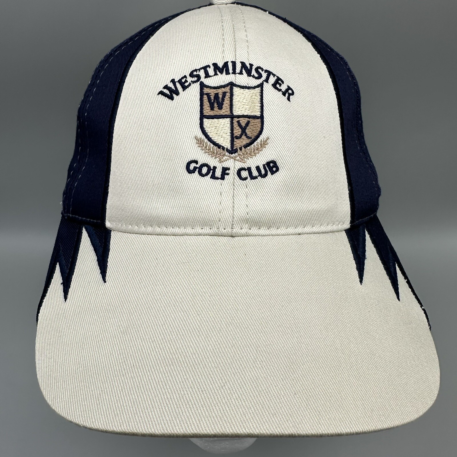 Westminster Golf Club Hat Cap Blue Tan Adjustable TT Town Talk