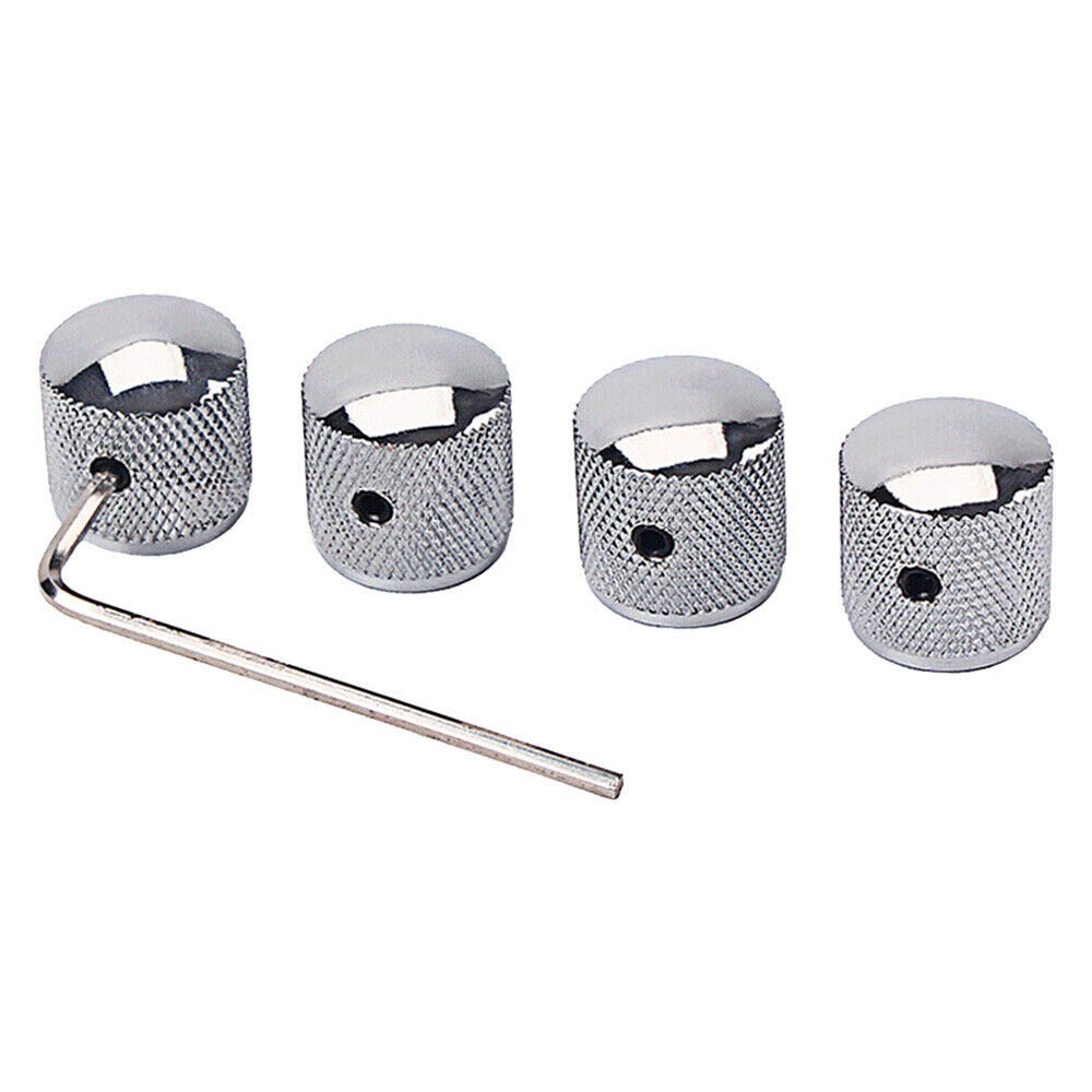 10Pcs Guitar Knobs Metal Dome Volume Tone Control Knobs for Electric Guitar Bass