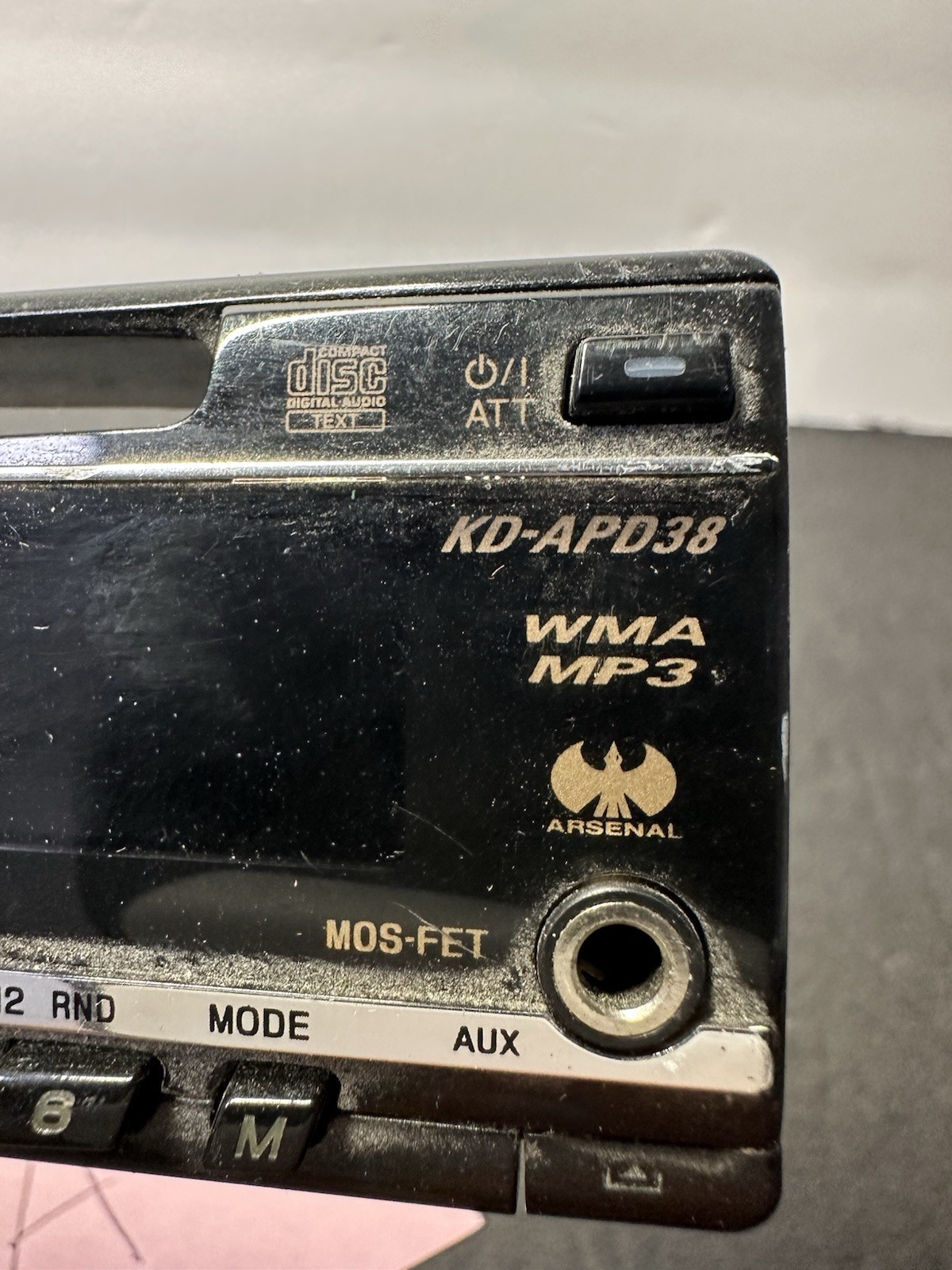 JVC KD-APD38 CD faceplate ONLY