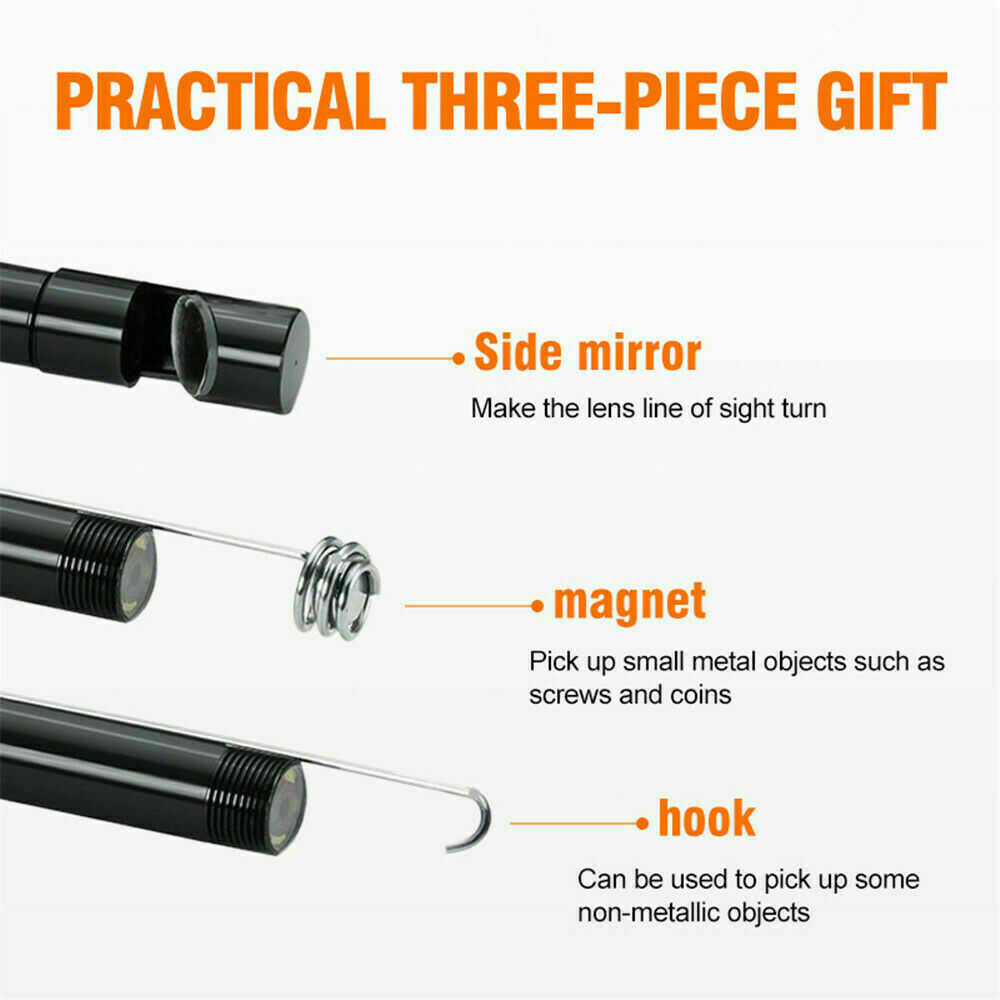 Endoscope HD Camera USB Type-C Waterproof Borescope Snake Inspection For Android