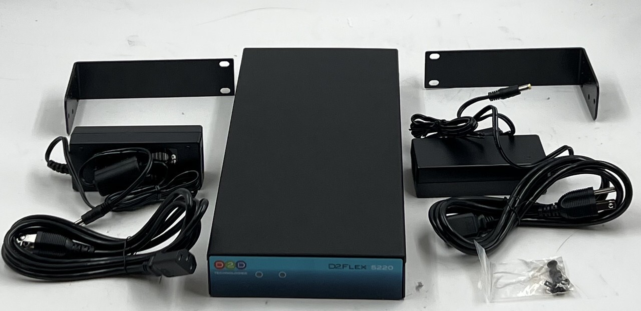 D2D TECHNOLOGIES D2FLEX 5220 IP/ASI MULTIPLEXING GATEWAY VIDEO EDITING