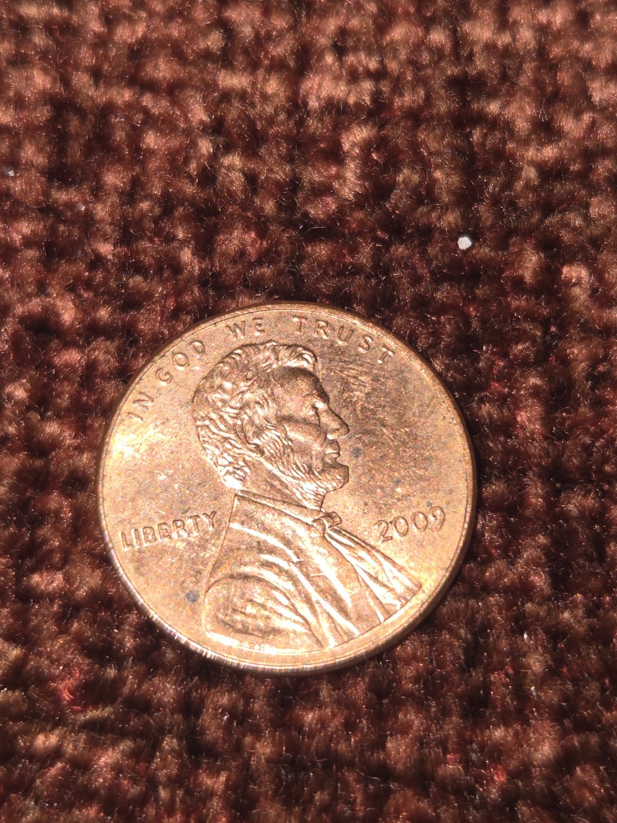 2009 lincoln penny no mint Mark