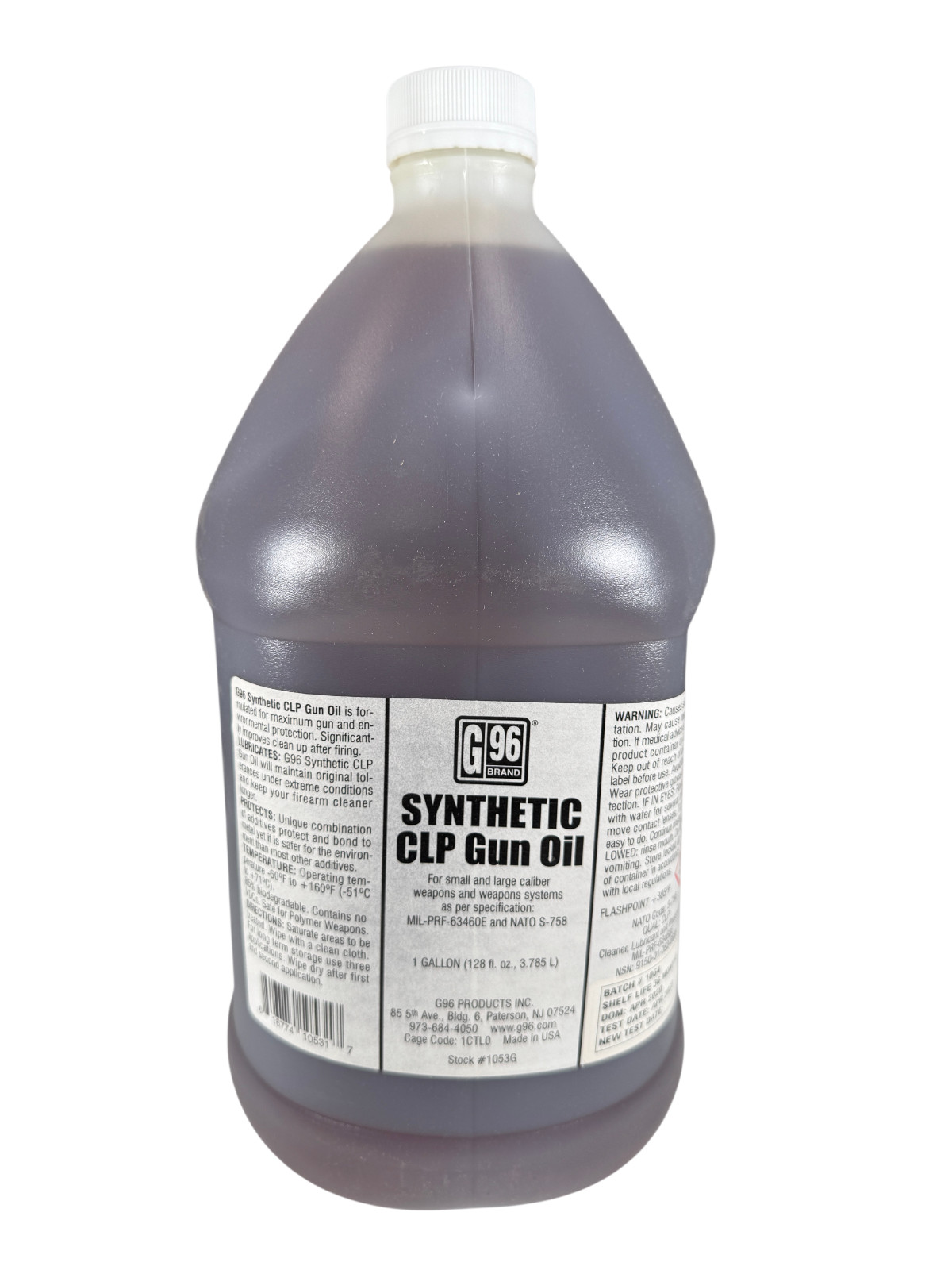 G96 1053G 1 Gallon Synthetic CLP Gun Oil Cleaner Lubricant Protectant
