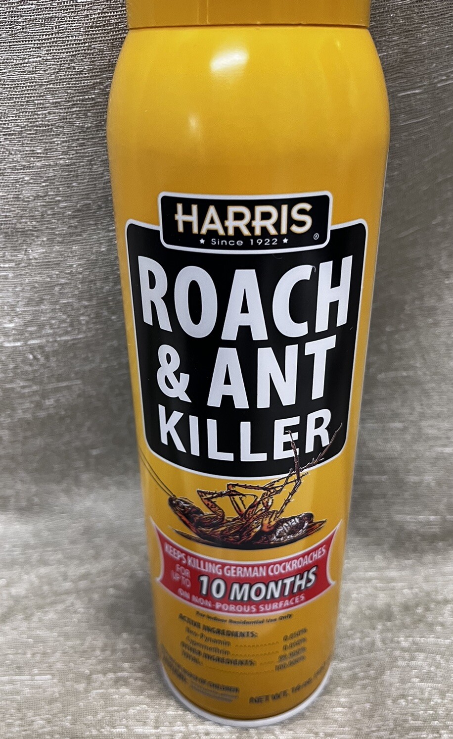 16oz Harris 10-Month Roach and Ant Killer Aerosol Spray Kills German Cockroaches