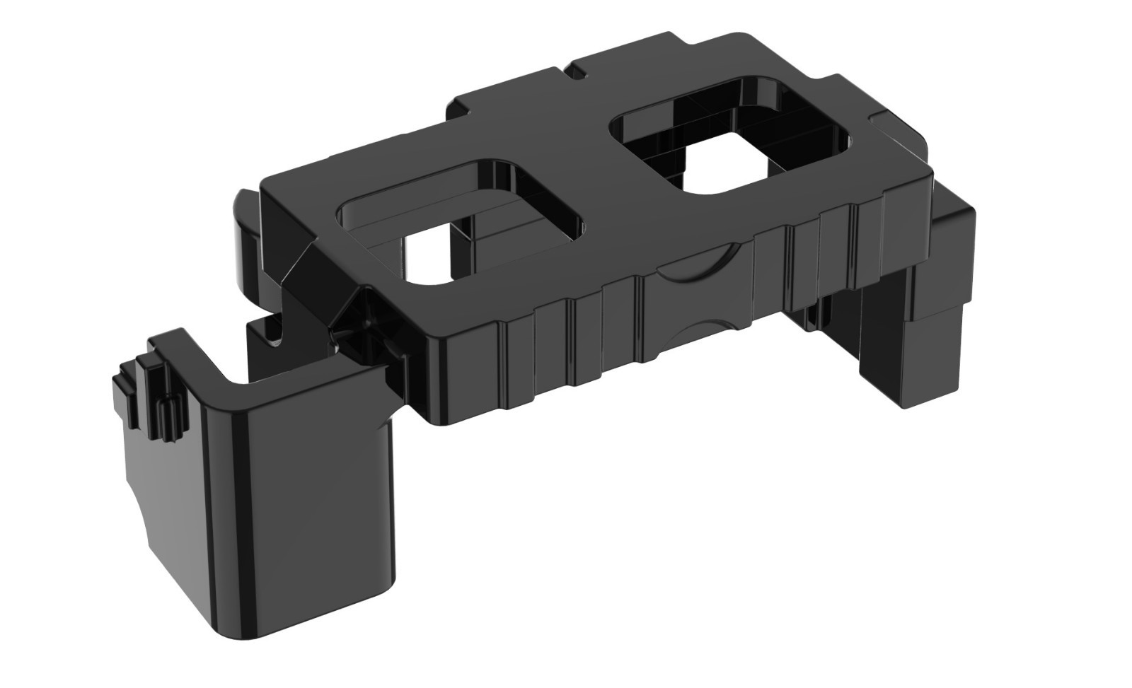 Black Tactical Belt army police belt compatible with toy brick minifig
