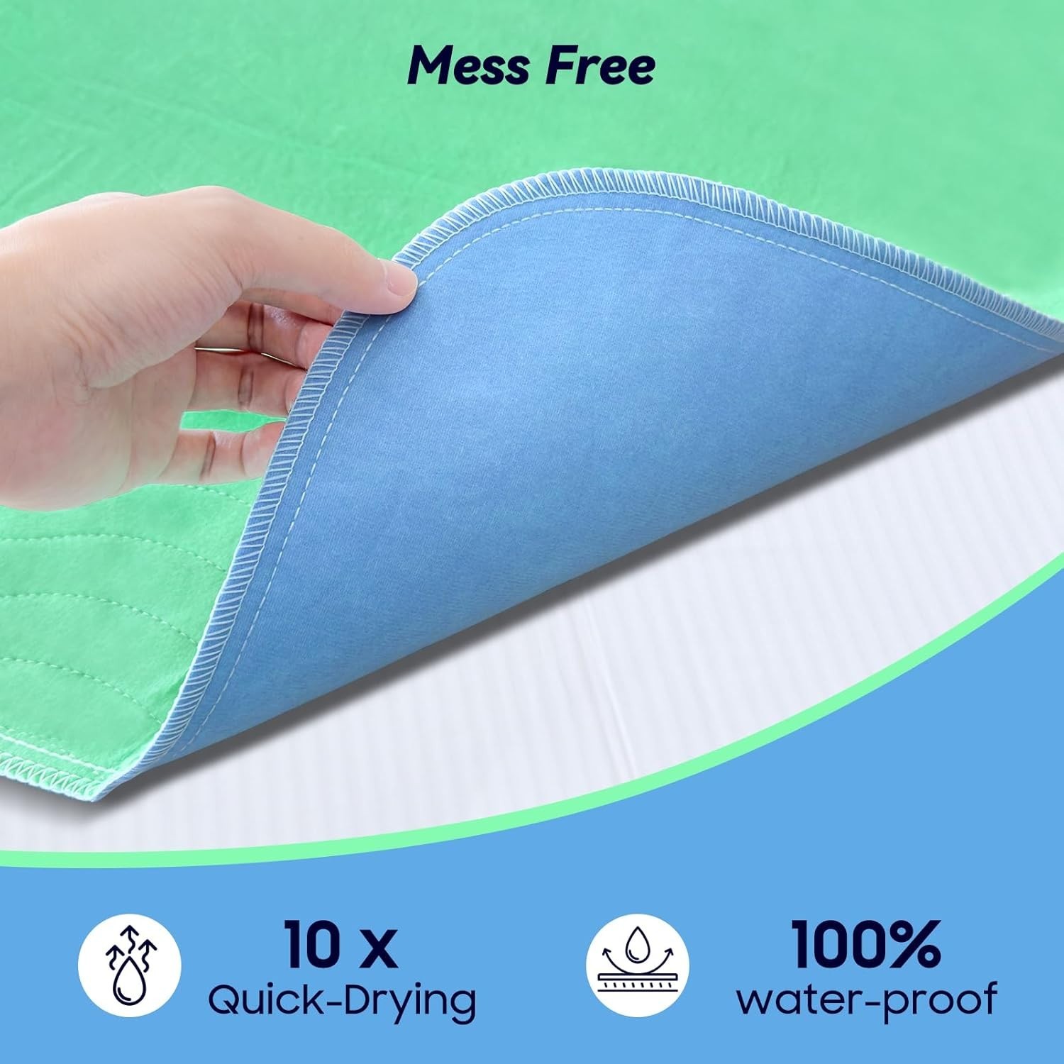 Waterproof Nursing Pads 6 Pack - Extra Heavy Absorbency