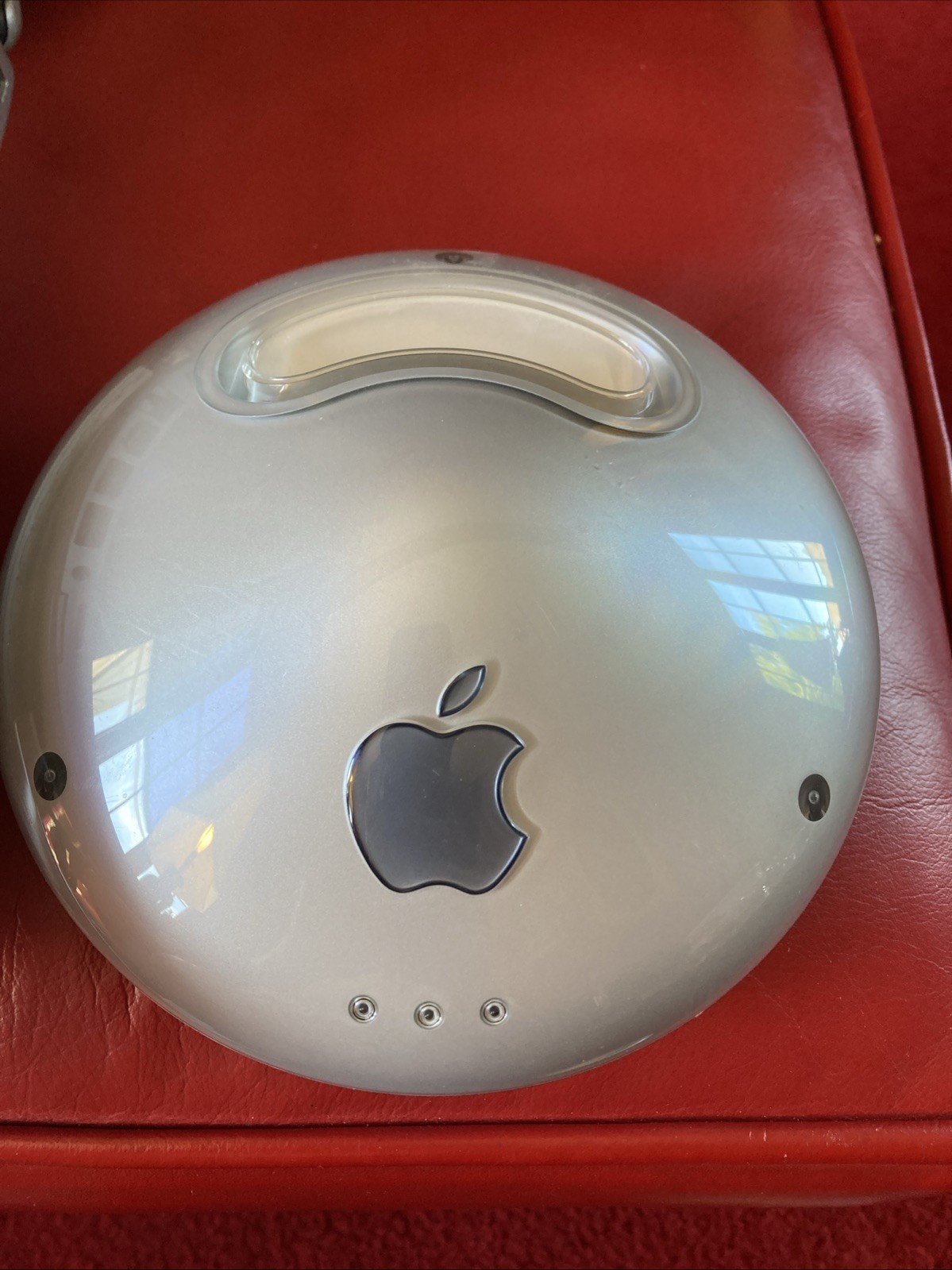 Apple M5757 Silver AirPort Base Station UNTESTED NO CORDS)
