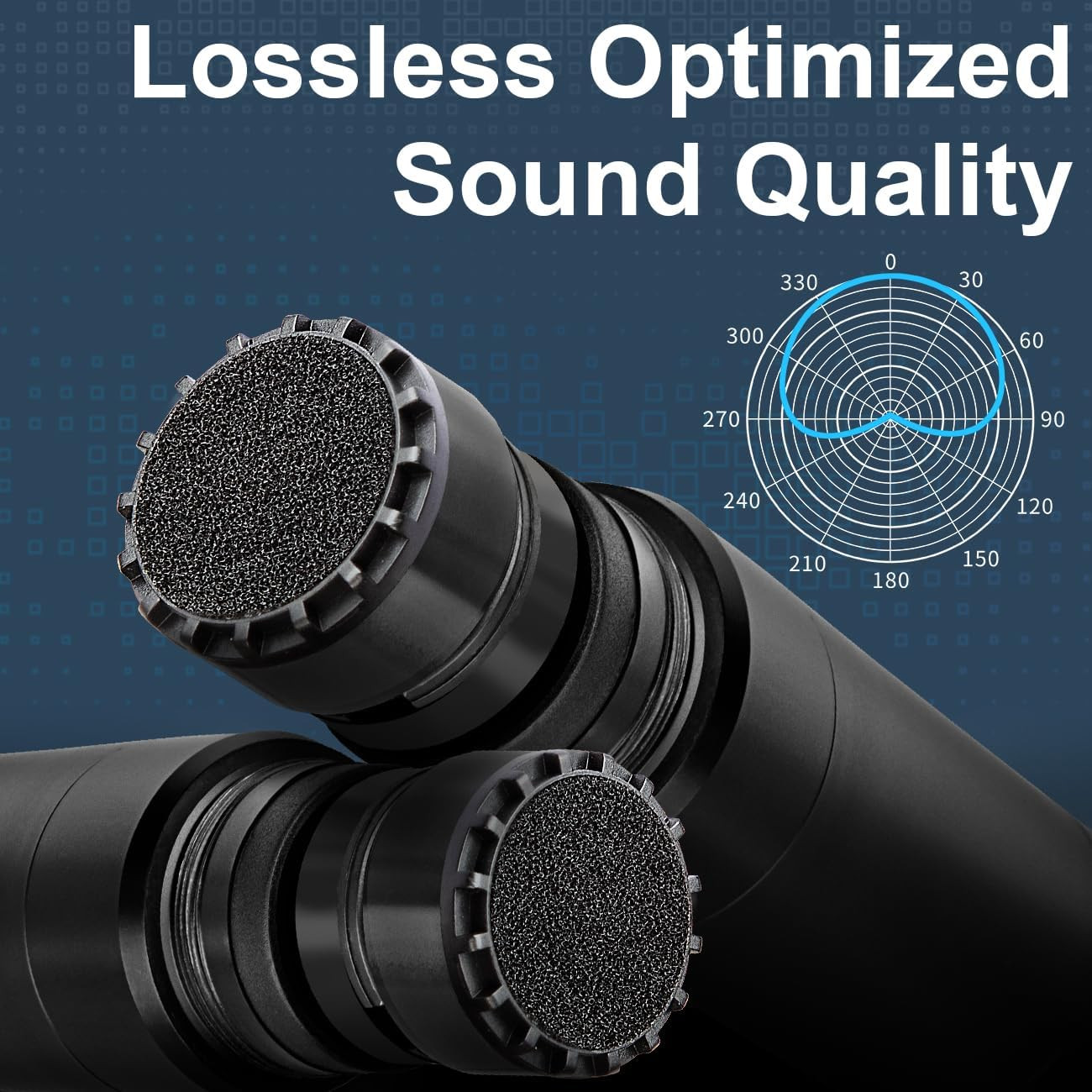 B-2000 Wireless Microphone System - 4 Handheld Mics for Karaoke & Events