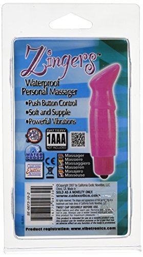 Zingers Personal Massager Waterproof Pink