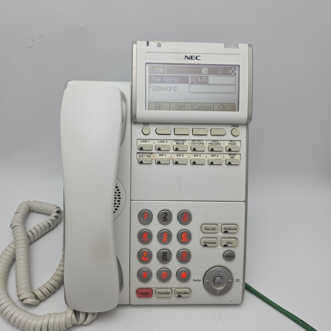 NEC ITL 12D-1 DT700 Series IP Phone  ILV(XD)Z-Y(WY) White – Factory Reset