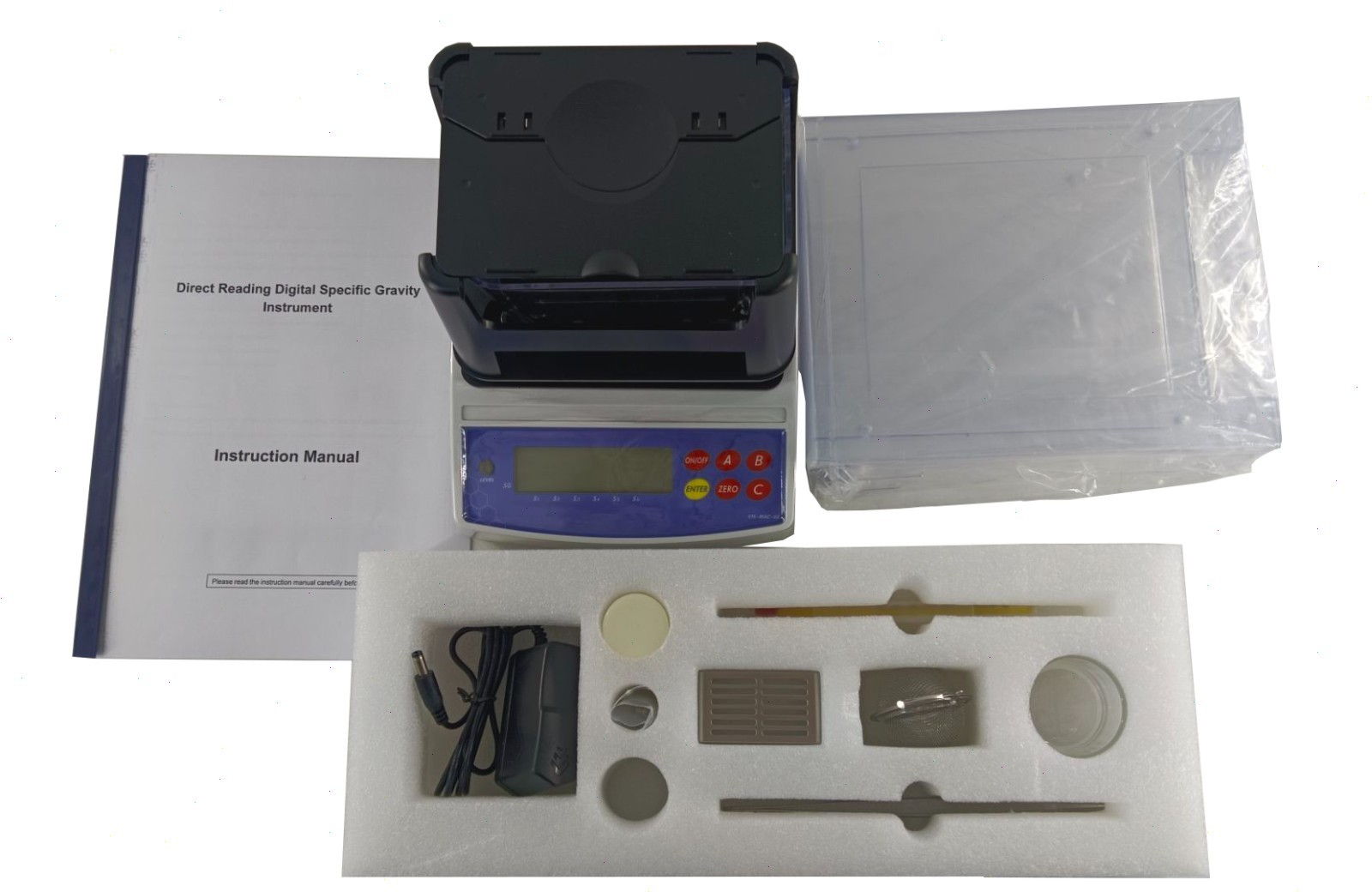 Density Measurement for Solid Materials with 0.001-200g Resolution 0.0001 g/cm³