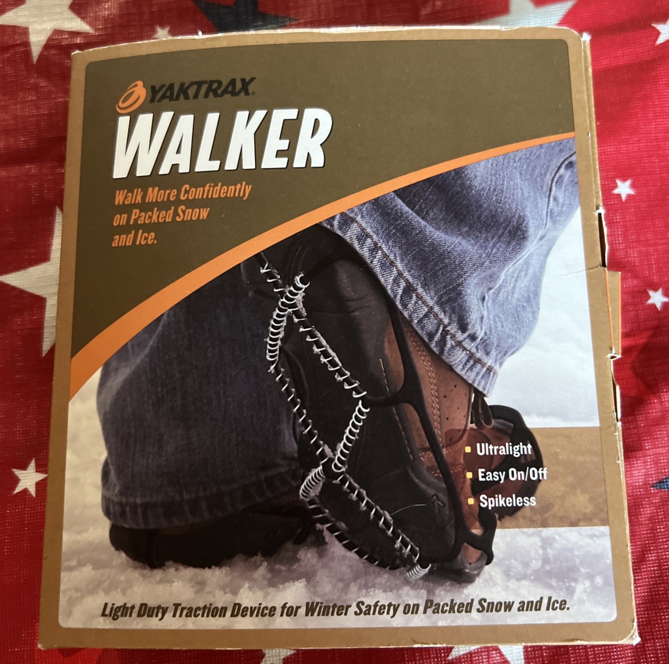 NEW YAKTRAX WALKER ICE SIZE MEDIUM MEN Shoe 9-11 WOMEN SHOE 10-12 CRAMPON METAL