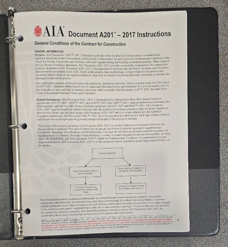 AIA Documents A201 A401 A701 - 2017/18 General Conditions