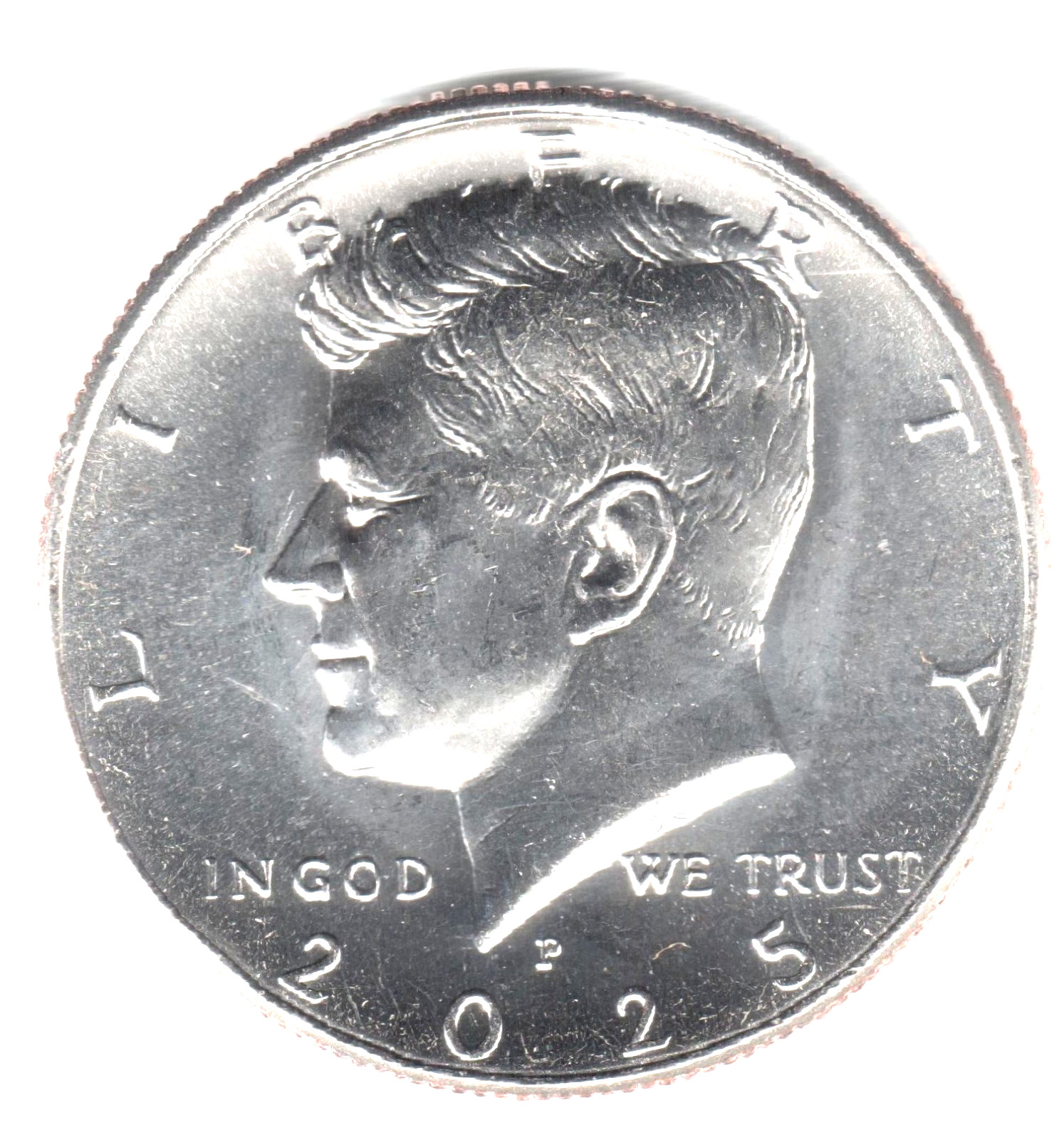 2025 P KENNEDY HALF DOLLAR GEM BRILLIANT UNCIRCULATED, LAST YEAR FOR THIS DESIGN