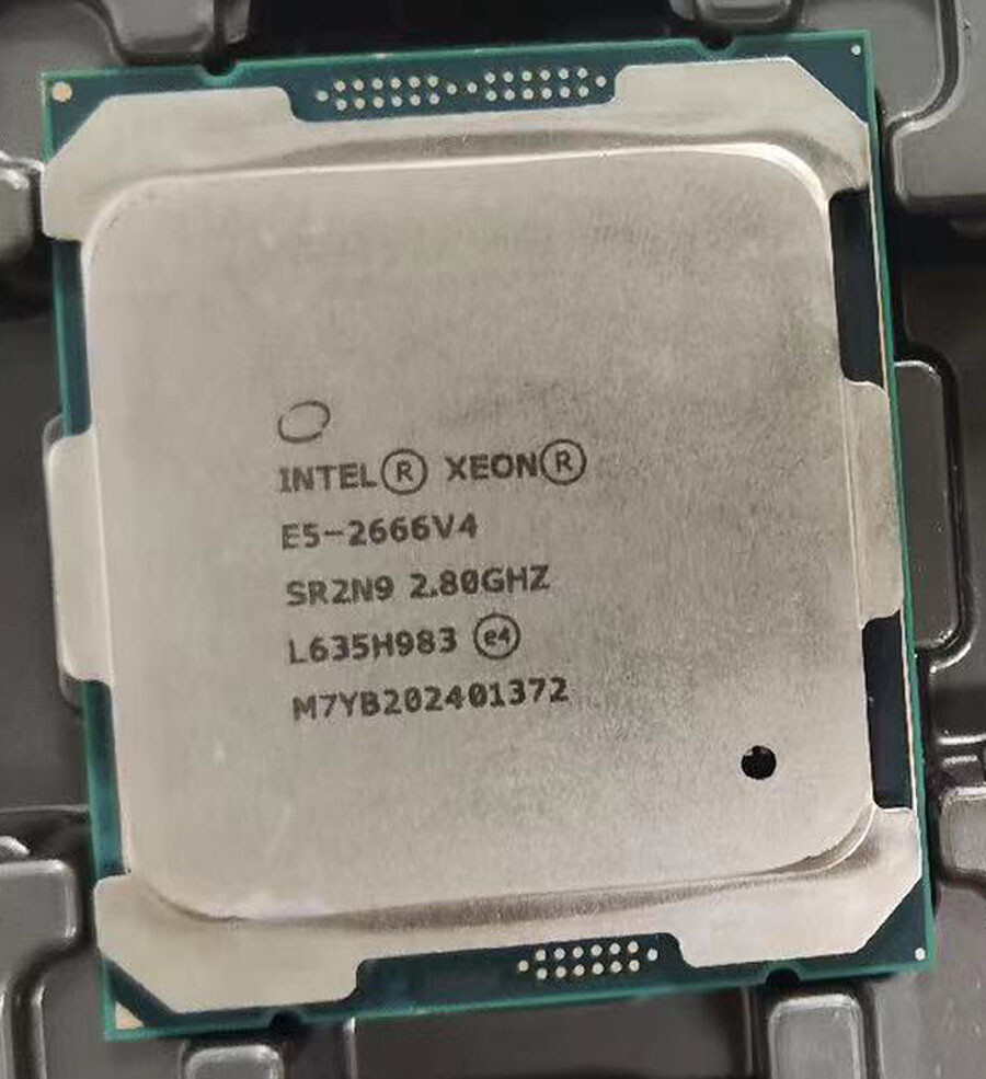Intel Xeon E5-2666V4 12-core 24-thread 2.80GHz LGA-2011-3 CPU processor