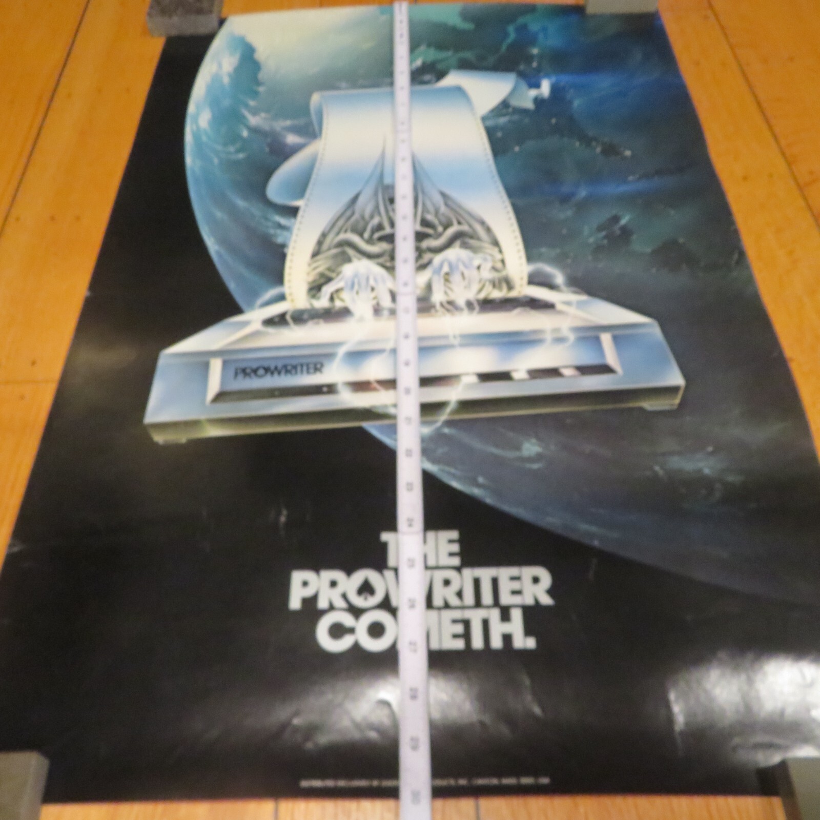 Rare Vintage The Prowriter Cometh 80's Computer Software 20" x 30" Poster