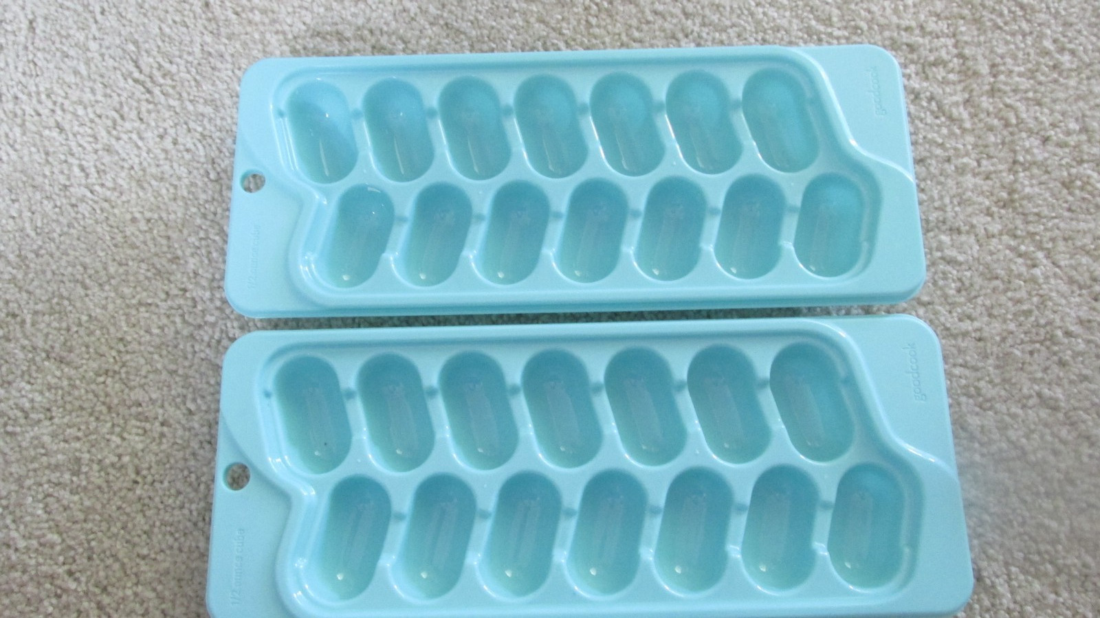 Goodcook Stackable Ice Cube Trays 2 Pack Quick Release 28 Cubes