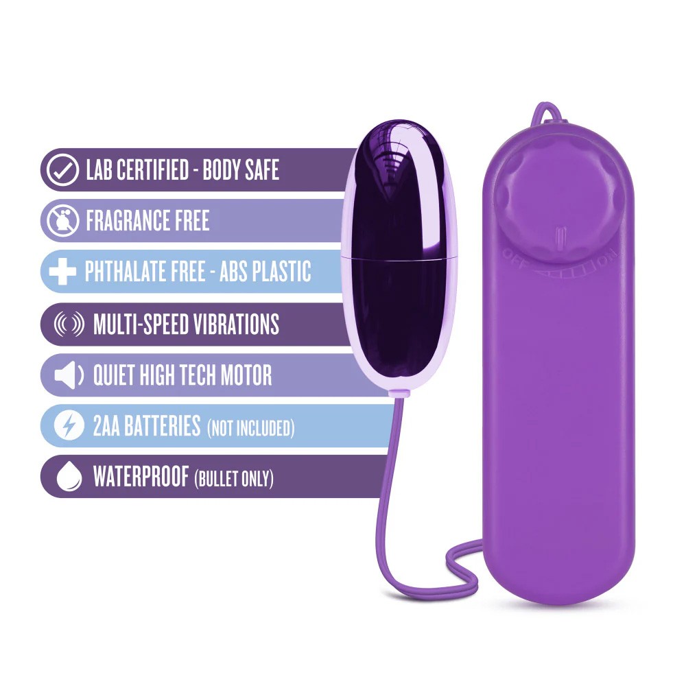 Purple Multi-speed Vibrating Bullet Egg Vibrator Beginner Sex Toys for Women