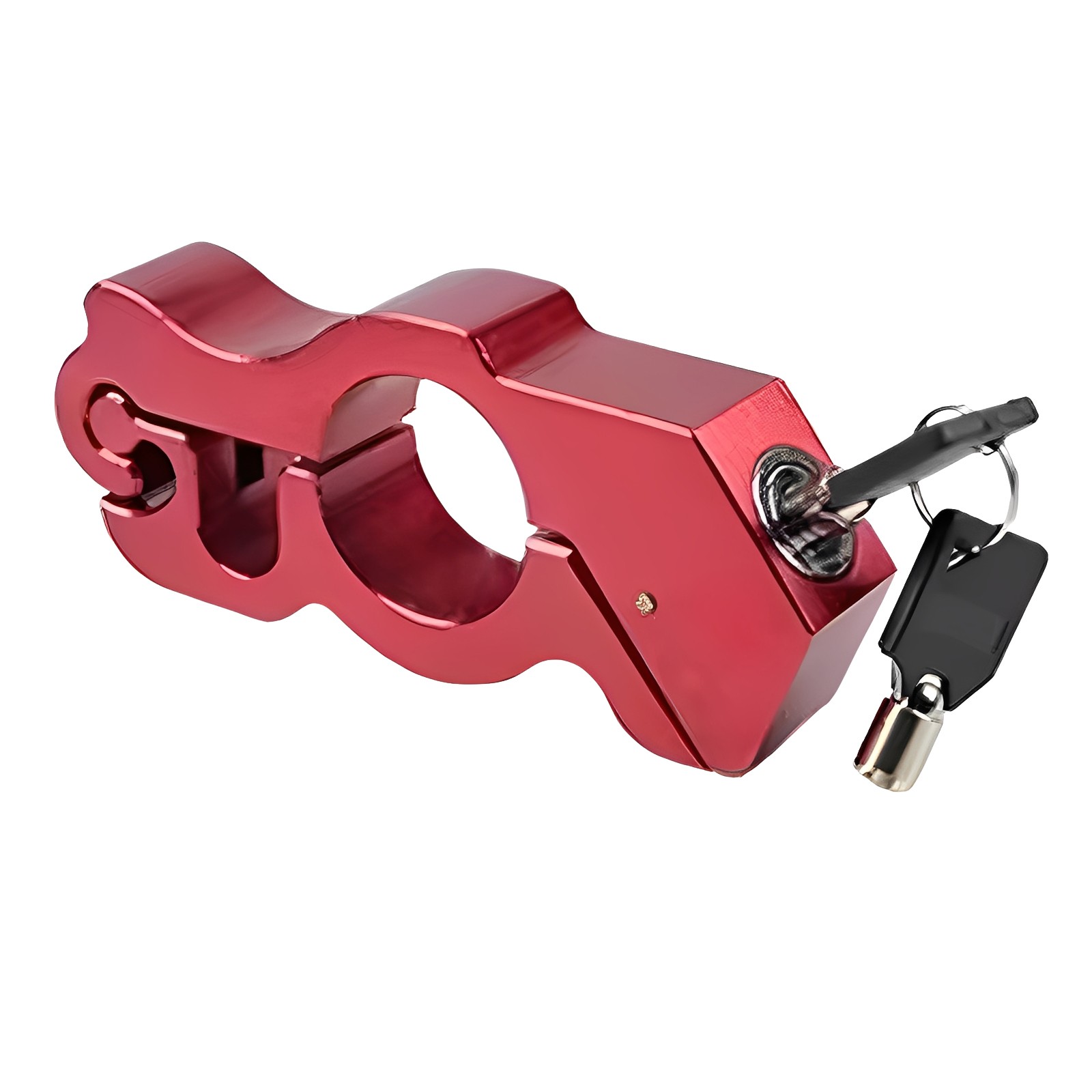Motorcycle Handlebar Lock Theft-prevention Pin Tumbler Lock Cylinder Rubber Pad