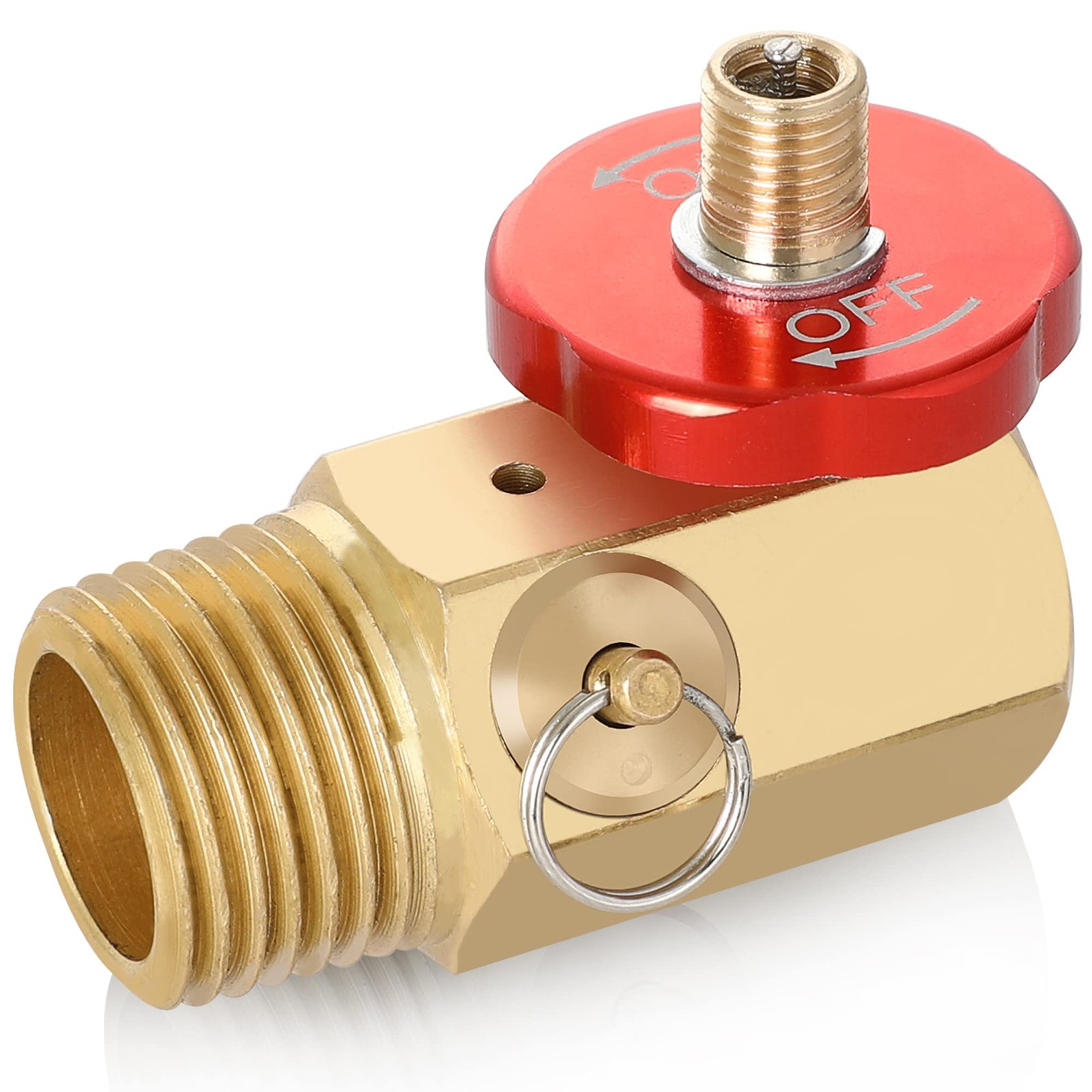 Air Tank Manifold Tool with Fill Port Valve Relief Bypass 1/2" NPT 1/4" NPT