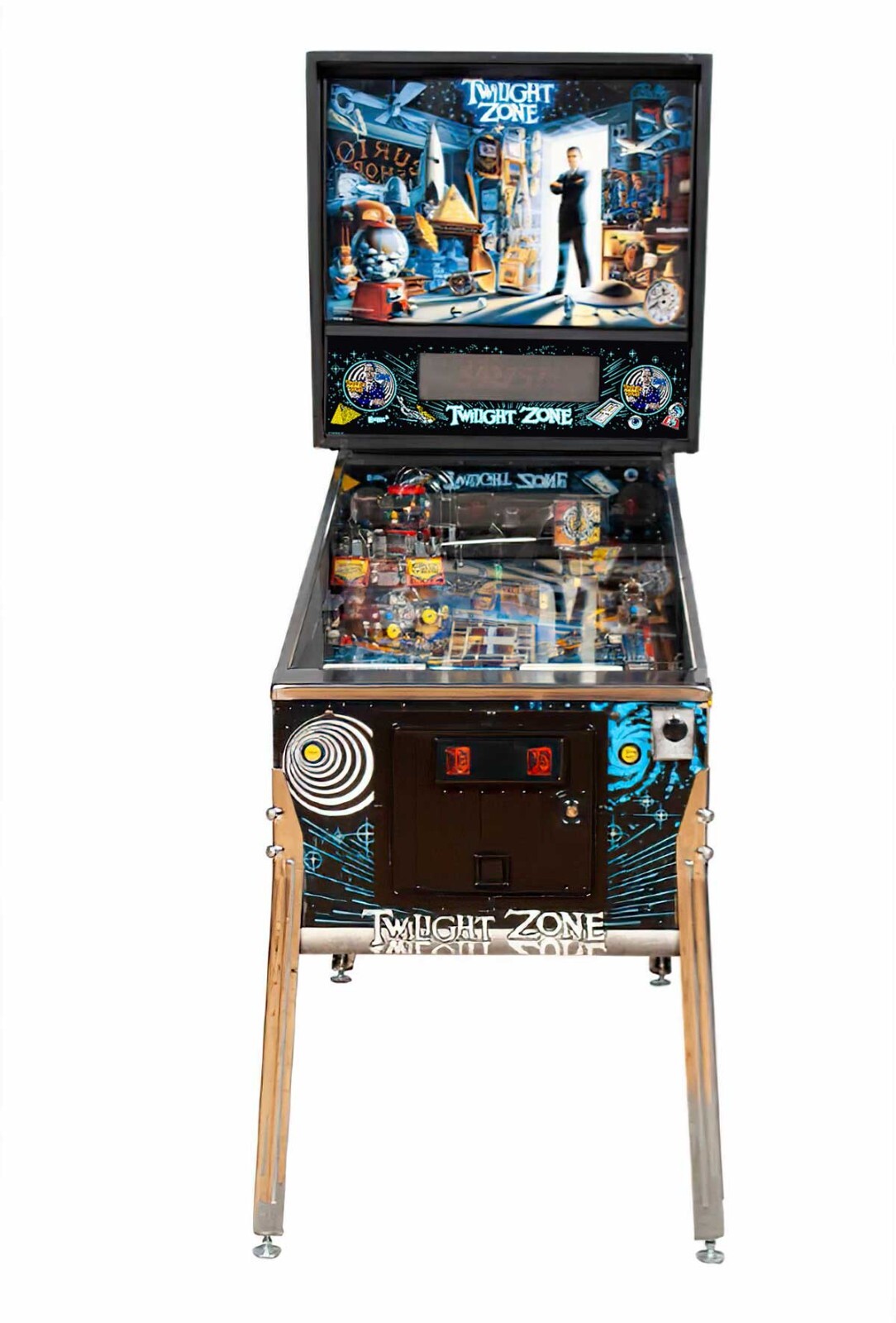 Amazing Bally Twilight Zone Pinball Machine CUSTOM SPEAKER PANEL AWESOME!