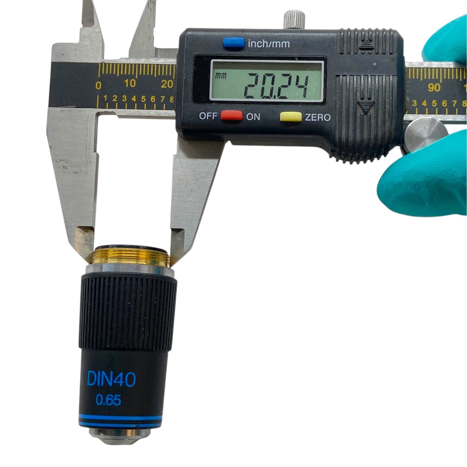 Swift DIN 40x / 0.65 Microscope Objective Lens Blue Band