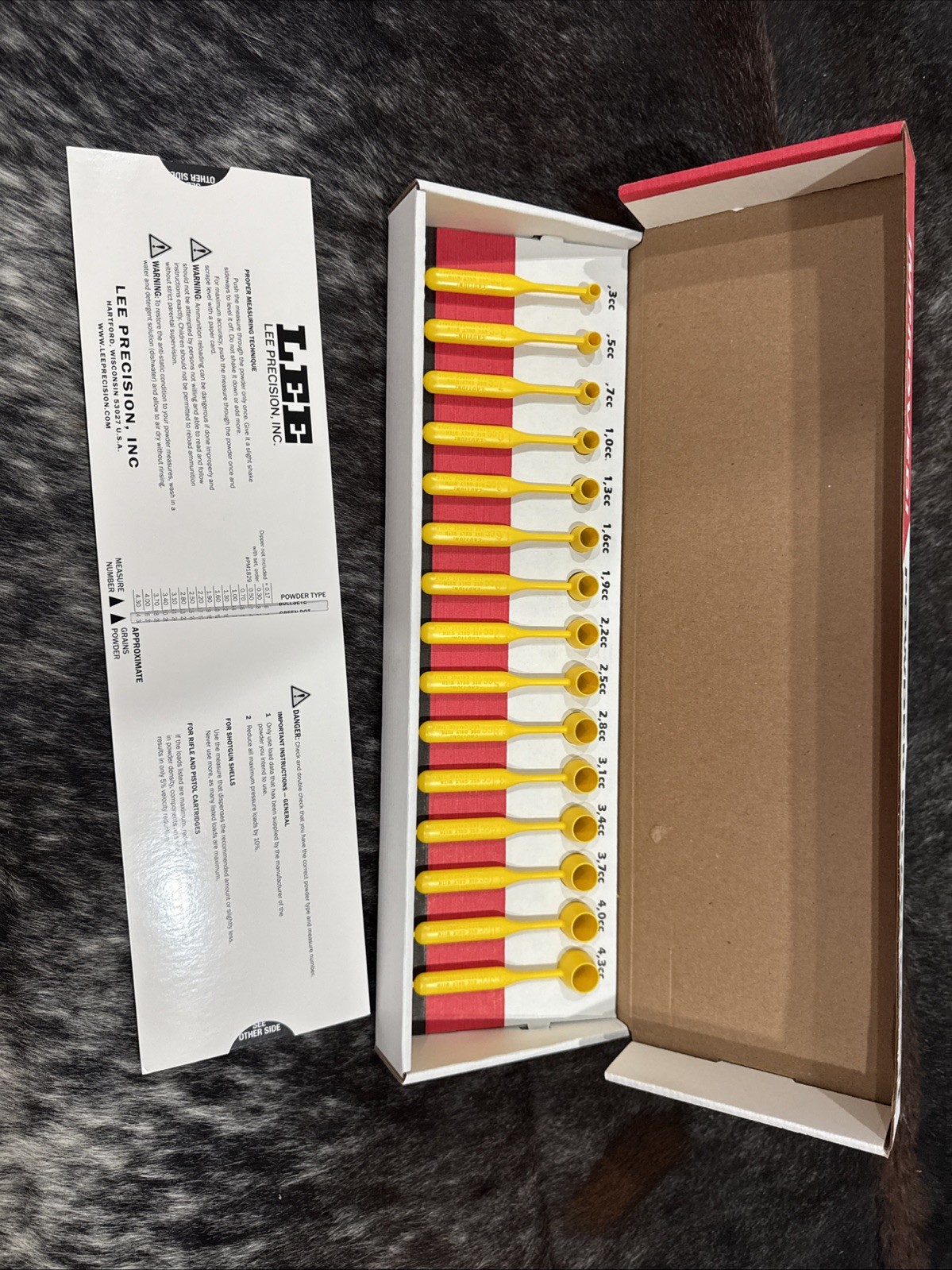 Lee Reloading Powder Measure Kit 15 Powder Dippers 90100