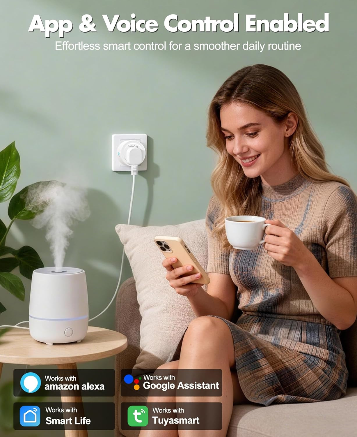 🔌 Mini Smart WiFi Plug | Alexa Google | Timer & Remote Control