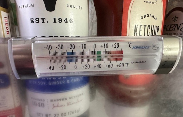 NSF Refrigerator & Freezer Thermometer