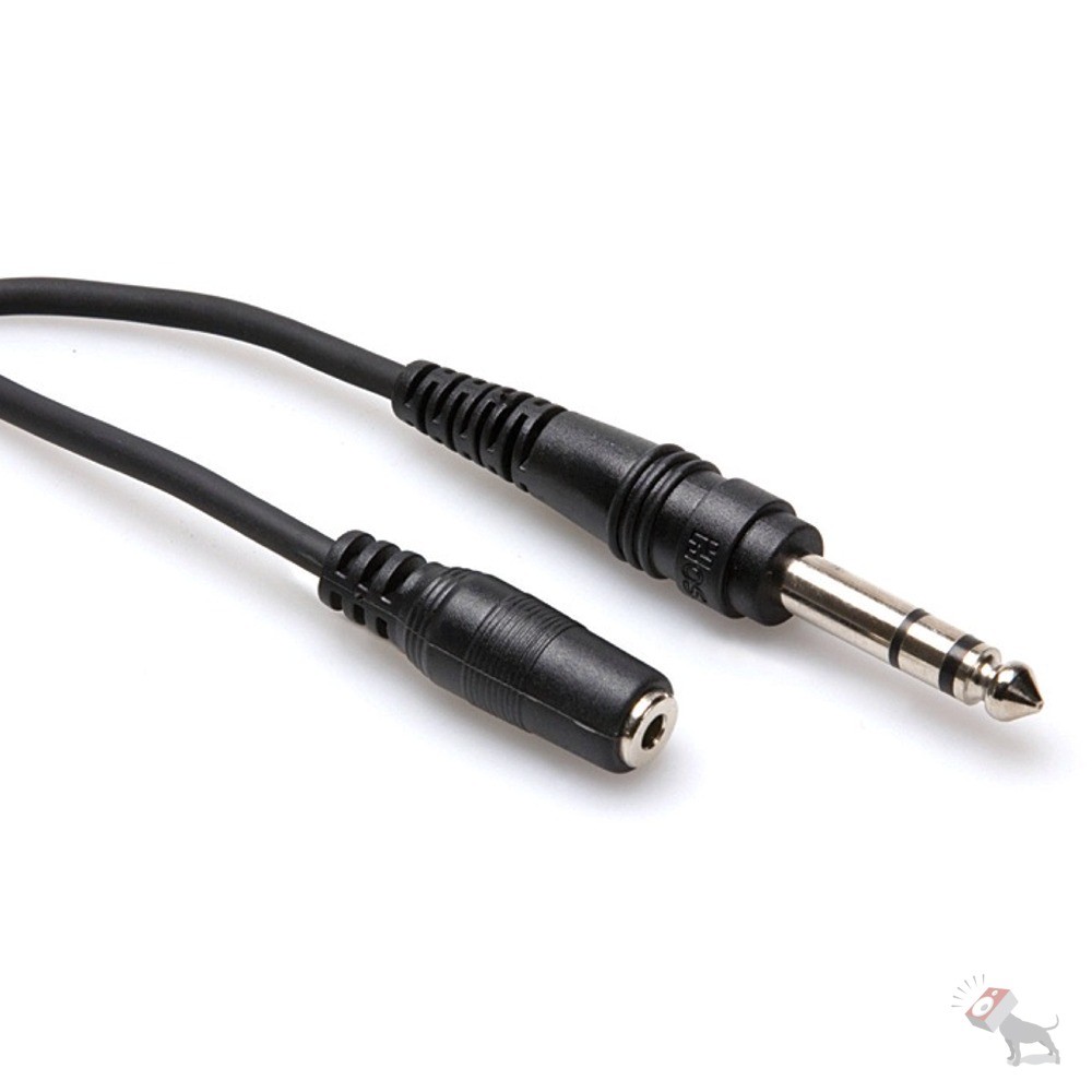 Hosa MHE-325 25 Ft Headphone Extension Cable 1/4" TRS Male to 1/8" Female NEW