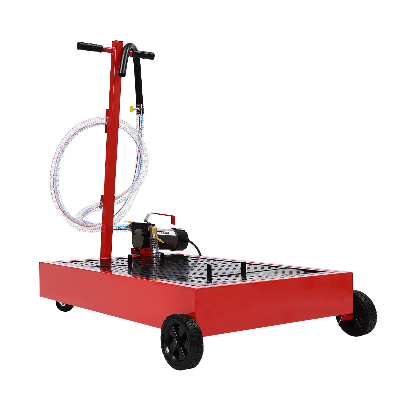 17Gallon Portable Oil Drain with Pump Truck Oil Drain Low Profile Oil Change Pan