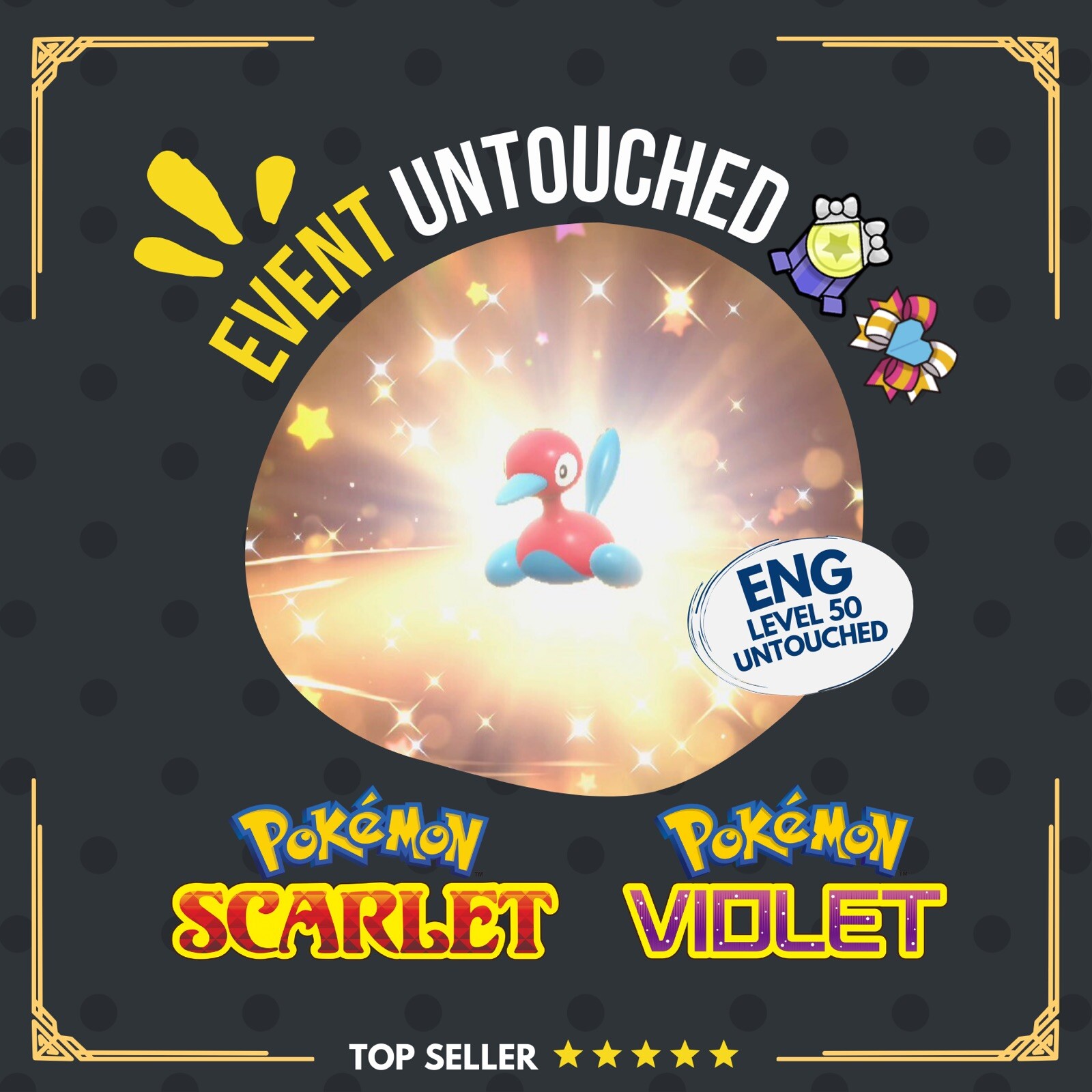 Porygon2 Event Nils Dunlop European Battle Untouched IV Pokémon Scarlet Violet