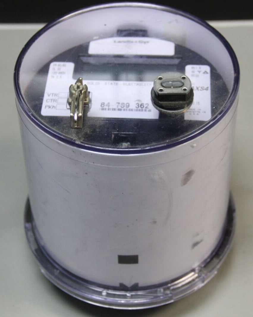 ***** WORKING Landis + Gyr solid state electricity meter AXS4 FM 9S/8S 120V-480V