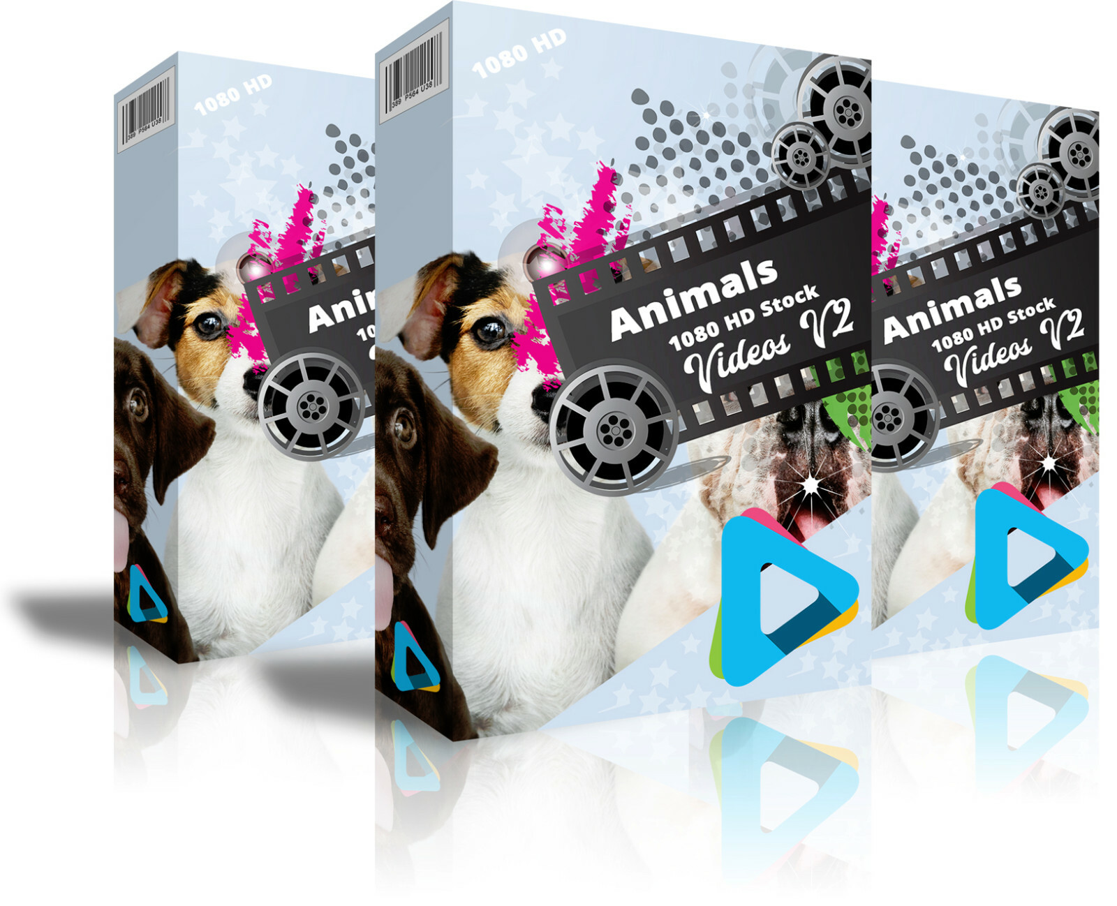 HD (1080) Royalty Free Stock Footage Videos "Animals" Collection on DvD-Rom