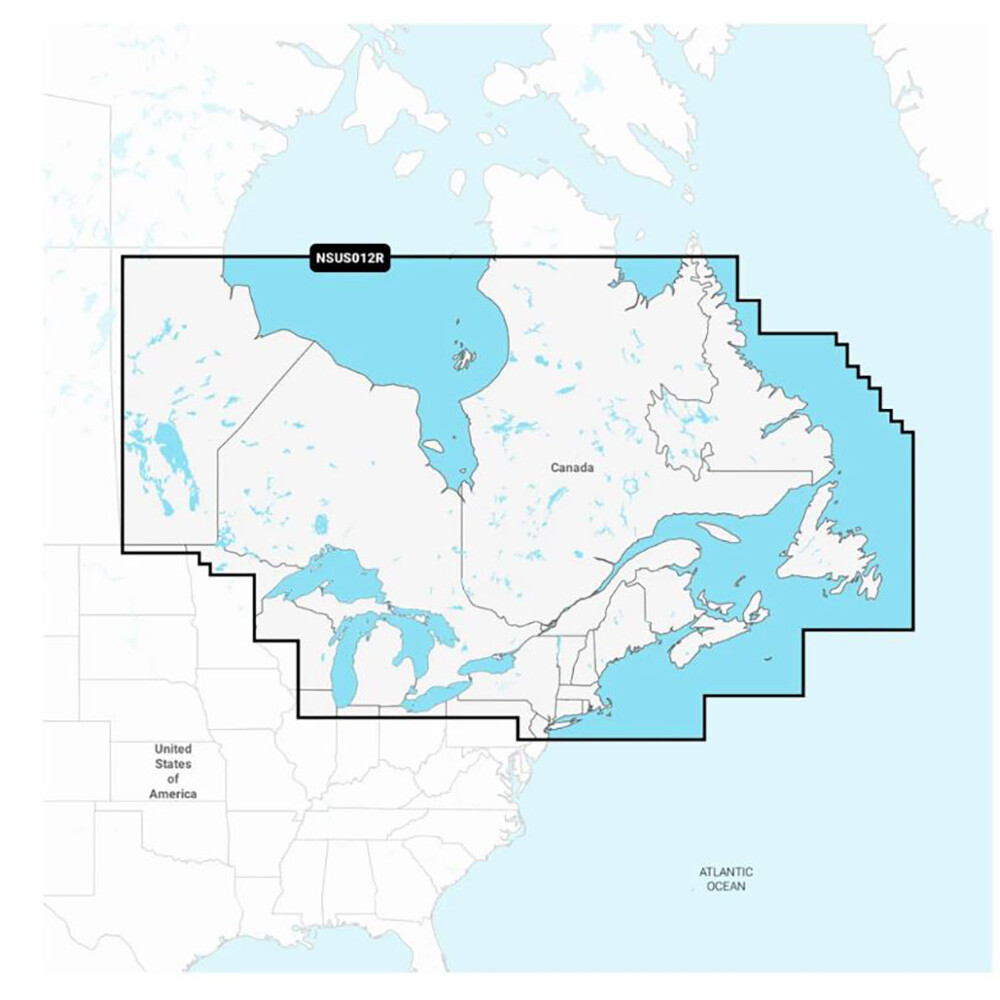 Garmin Navionics+  NSUS012R Canada, East  ; Great Lakes