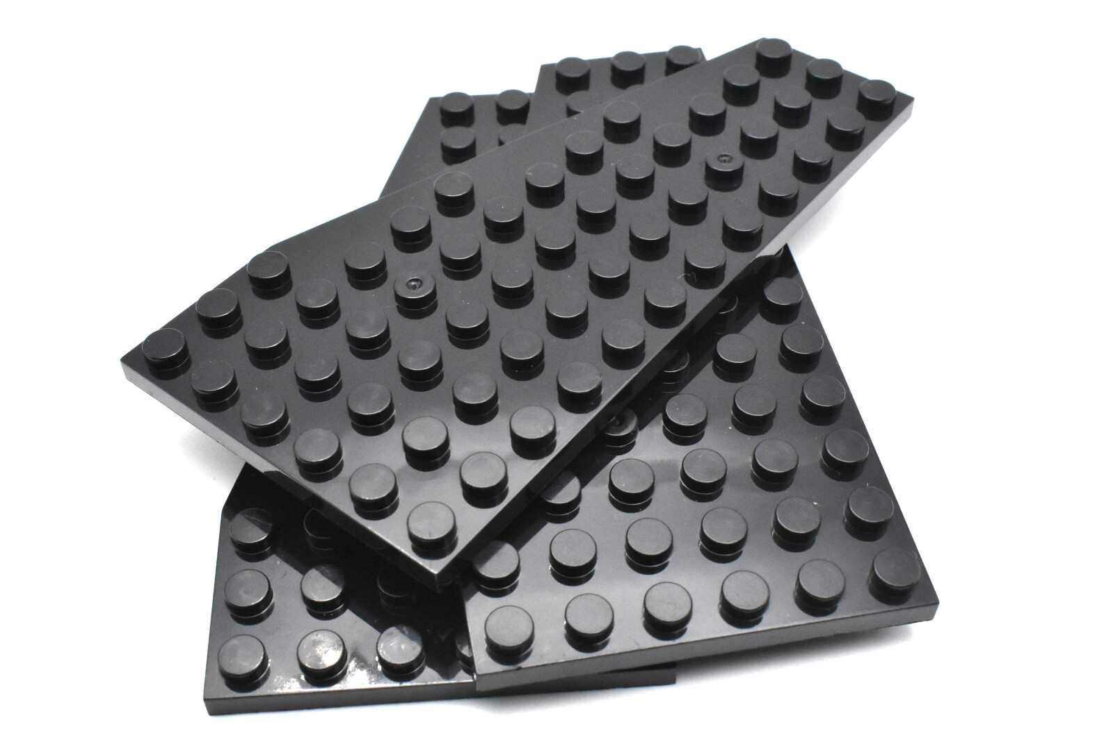 TCM BRICKS Black Wedge Plate 6x12 Left X3 Compatible Parts & Pieces