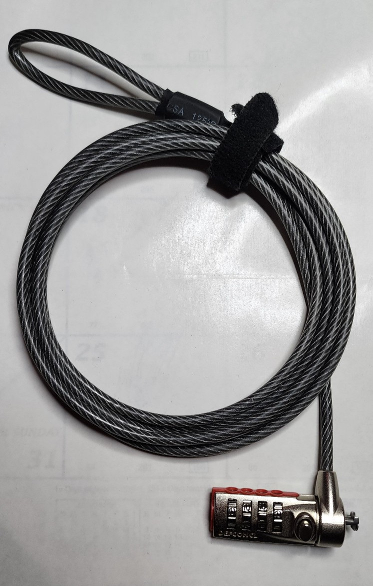 Targus DEFCONCL Laptop Cable Lock resetable Combination Lock  6.5 Feet defcon cl