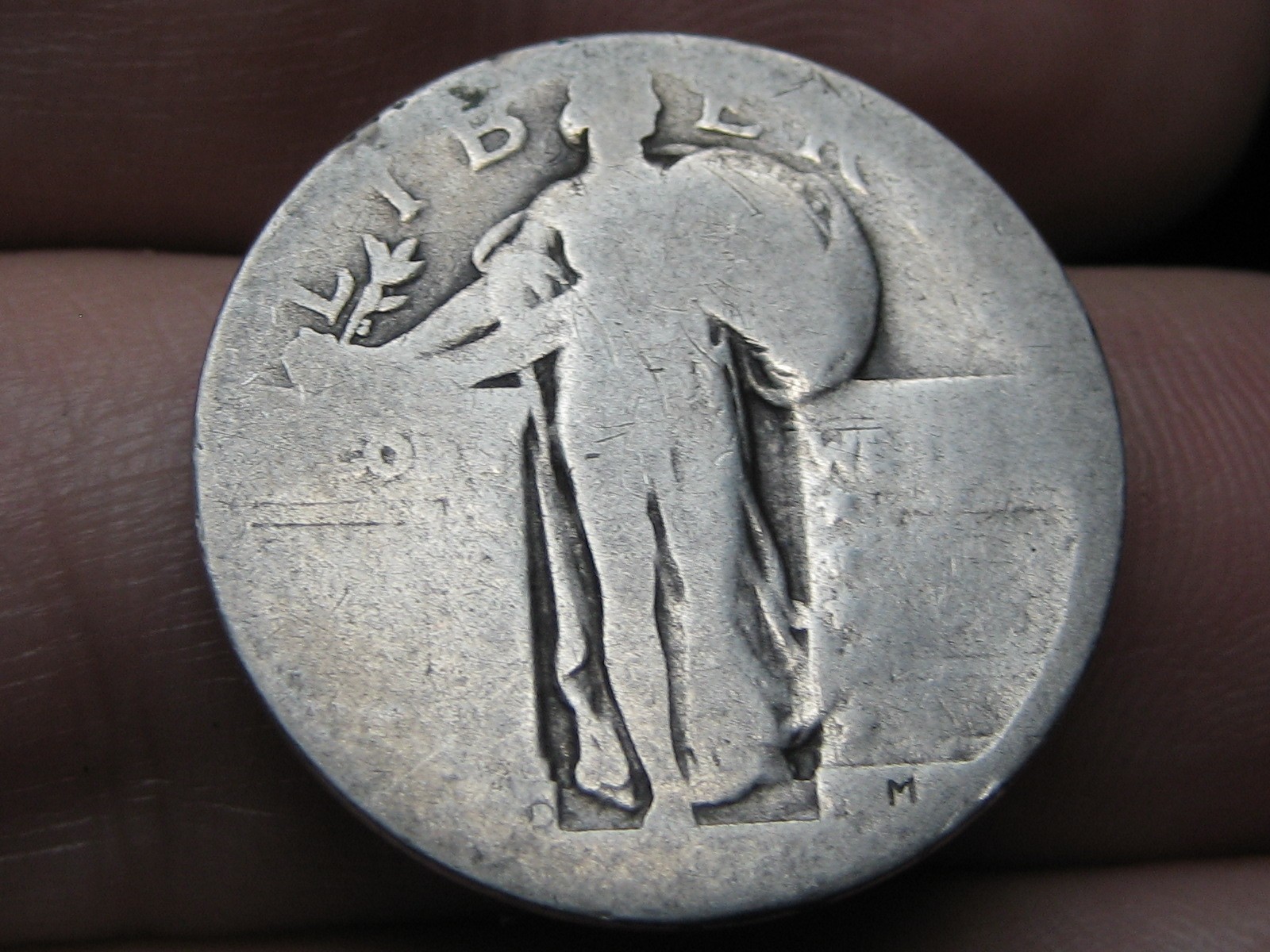 1917 D- 1924 D Standing Liberty Quarter, Variety 2, Type 2, Denver, Poor/Lowball