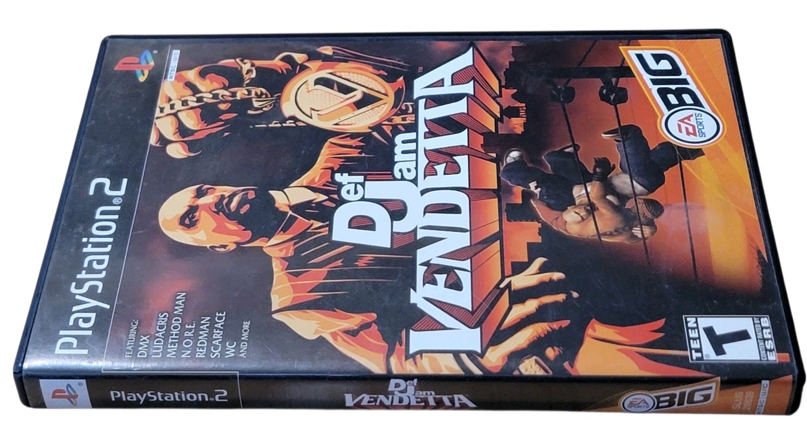 Def Jam Vendetta PS2 Case and Manual ONLY/Free Shipping