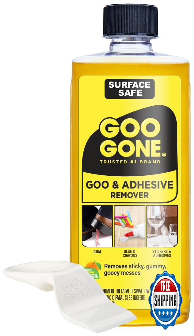 Goo Gone Original Liquid 8oz Surface Safe Adhesive Remover for Stickers & Labels