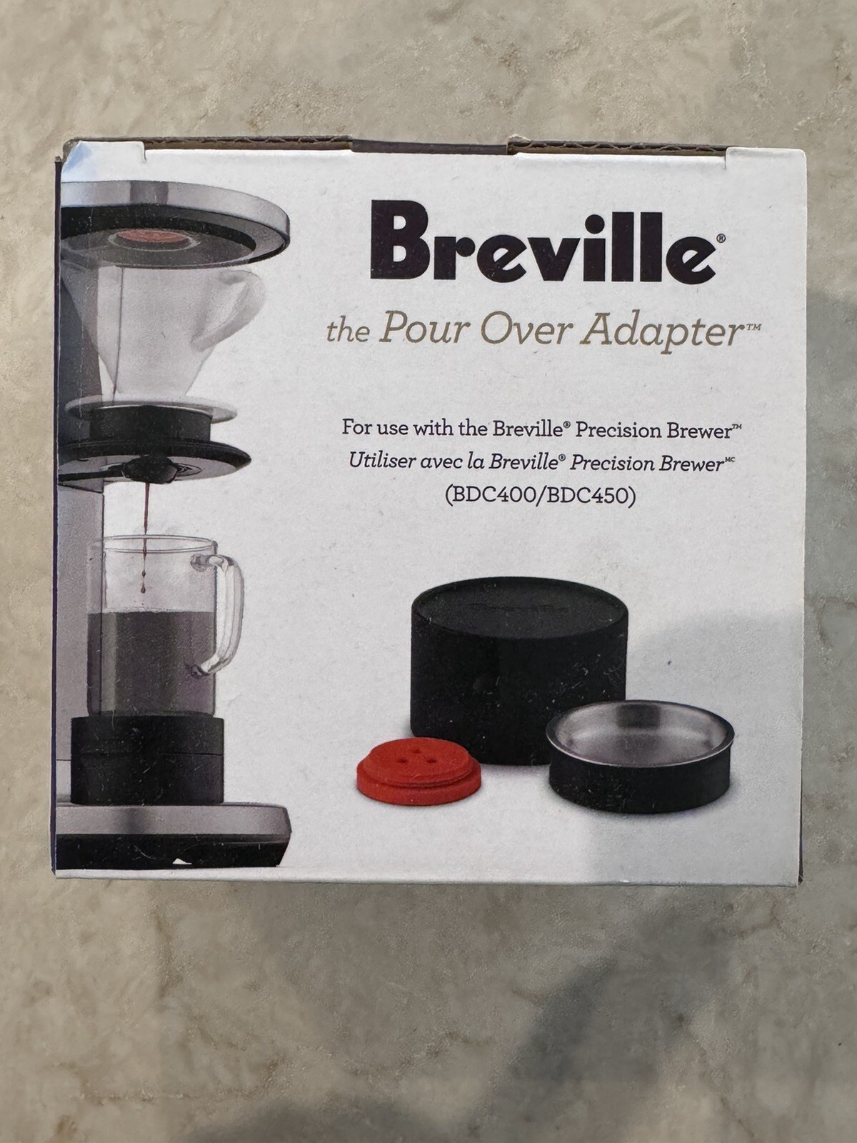 Breville Pour Over Adapter Kit for Breville Precision Brewer (BDC400/BDC450) NEW