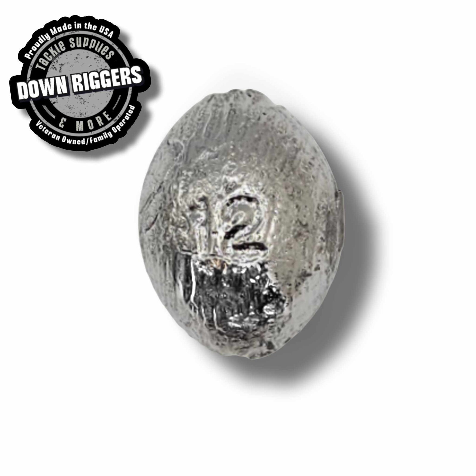 12oz Egg Sinkers: up to 10pk /Hand Crafted by Down Riggers Tackle Supplies