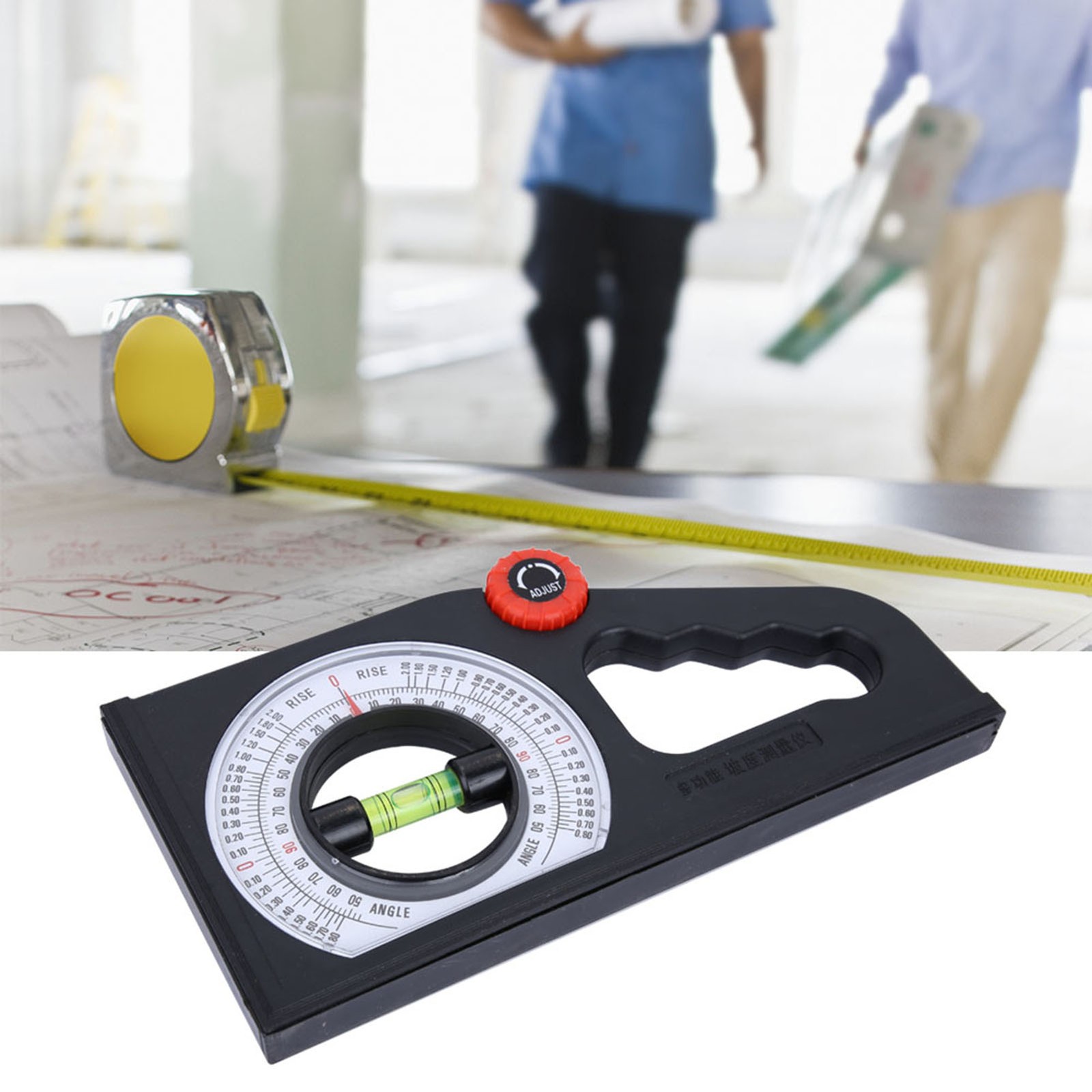 ABS Engineering Slope Level Meter Angle Measuring Scale Tool Without Magnetism