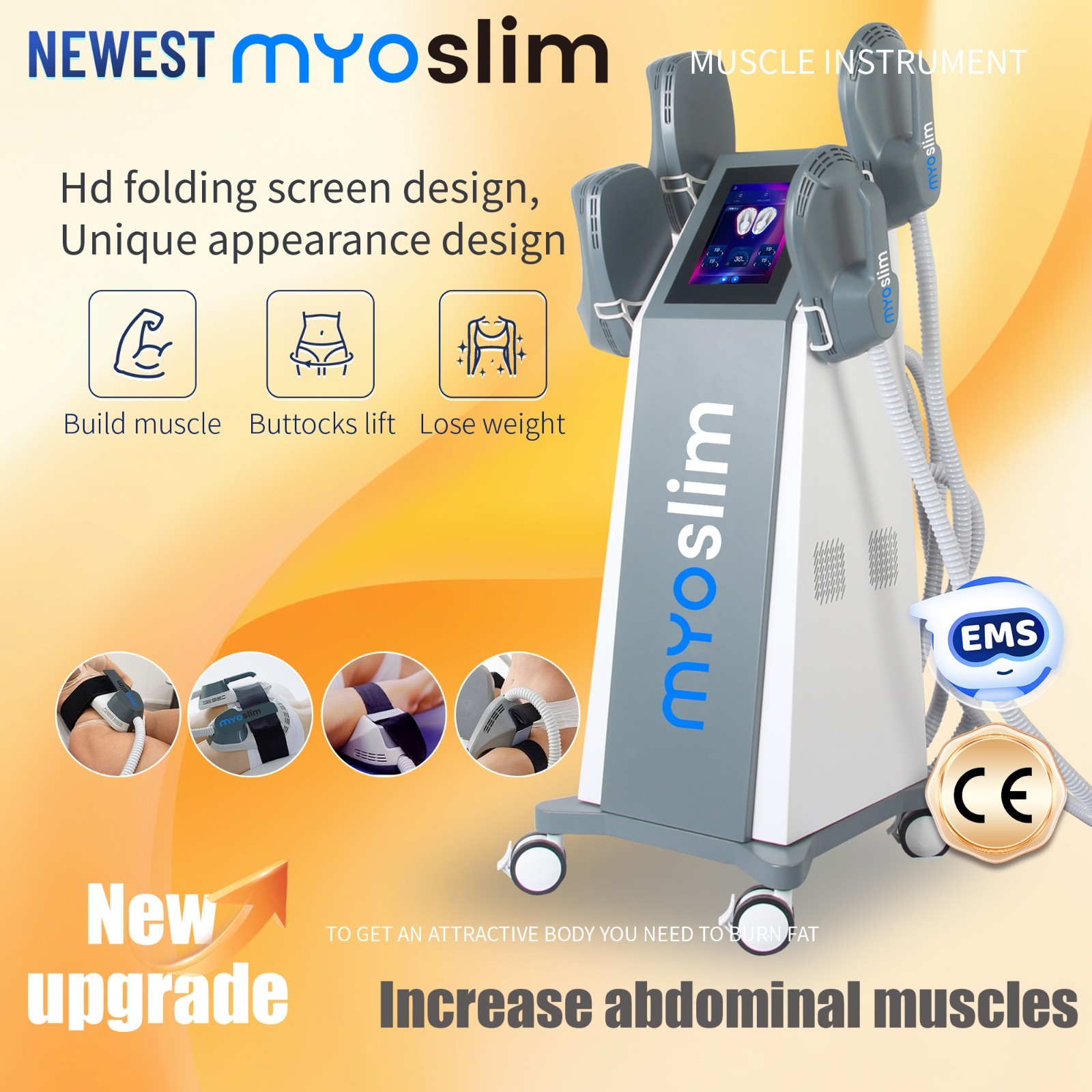 2026 MYOslim Neo HI-EMT Muscle Sculpt Machine Nova EMS Body Slimming Device