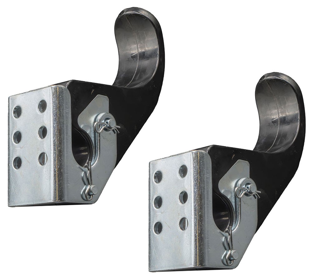 2PK 6" Rubber Upright Tarp Stop Kit w/ Easy Stop Bracket for Roll Tarp Systems